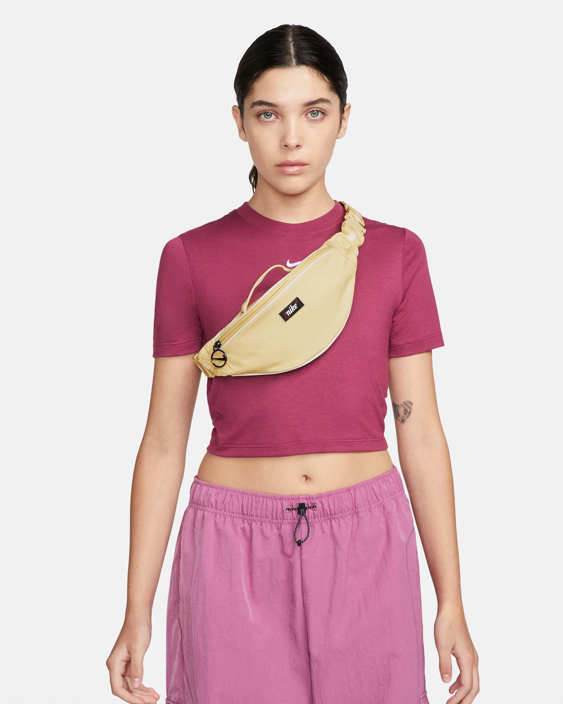 Nike Heritage Retro Hip Pack (Small, 1L) - Pale Vanilla/Pale Vanilla/White