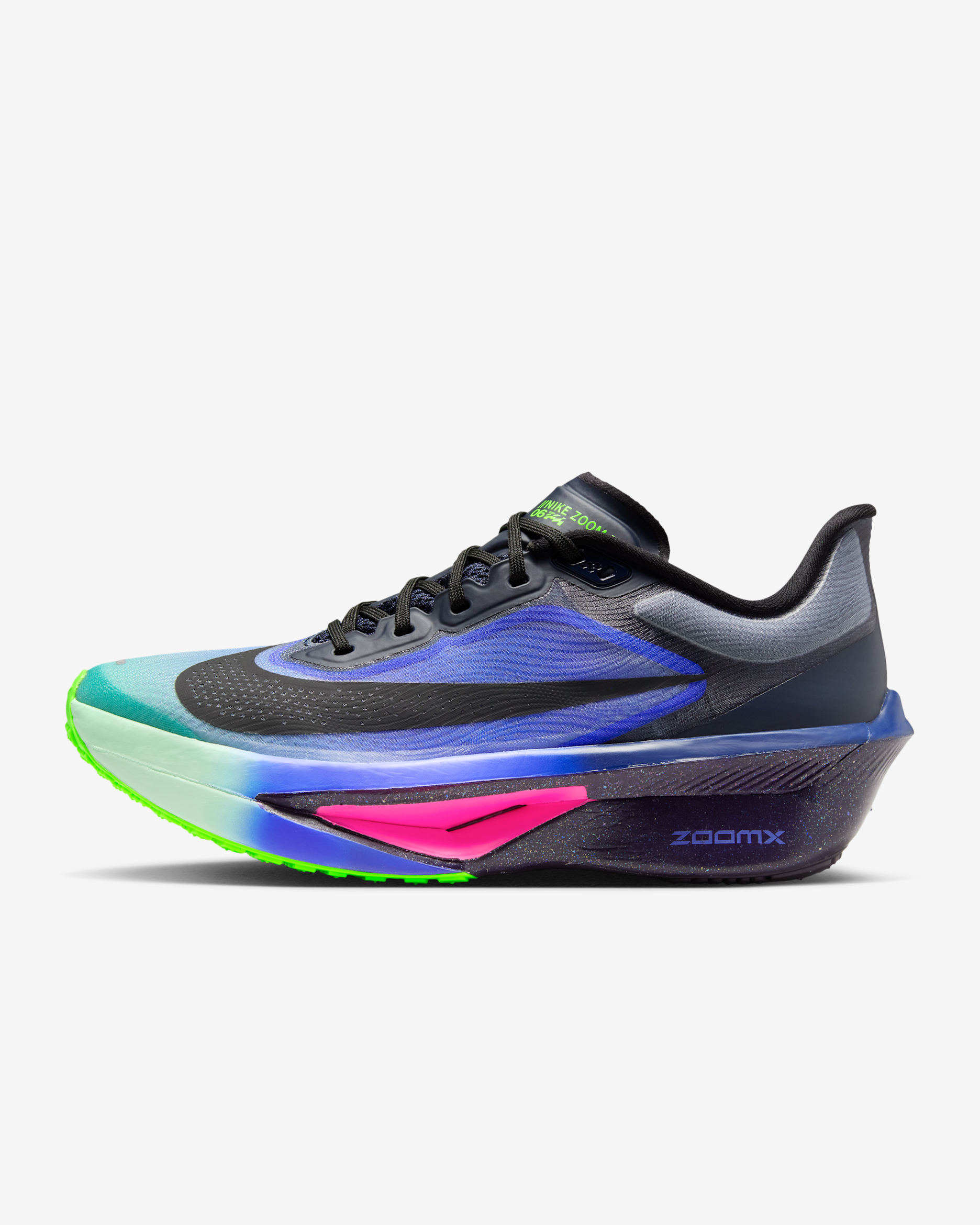 Nike Zoom Fly 6 Zapatillas de competición para asfalto - Mujer - Dark Obsidian/Racer Blue/Emerald Rise/Negro