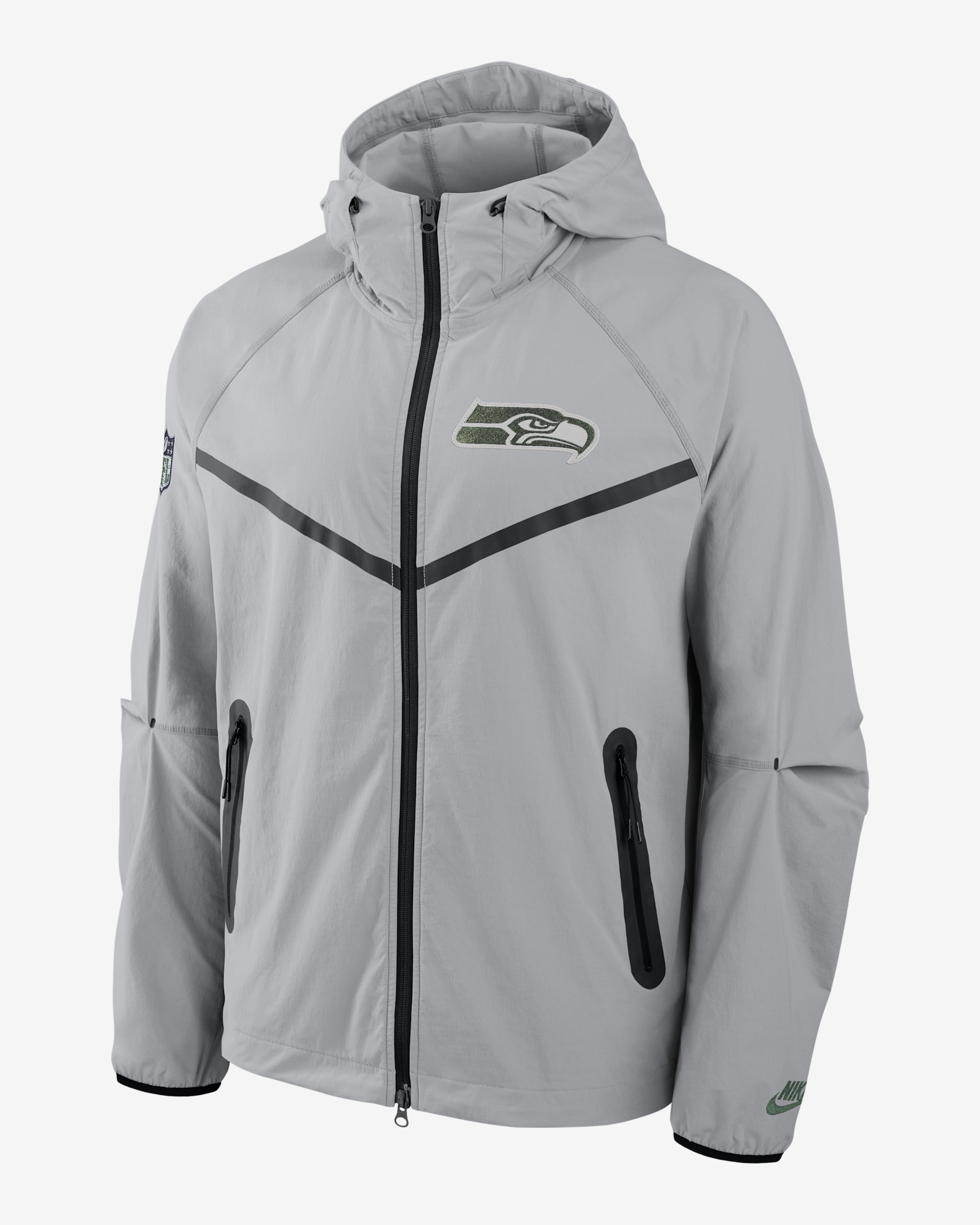 Seattle Seahawks Rivalries Collection Tech Men's Nike NFL Full-Zip Jacket - Grey