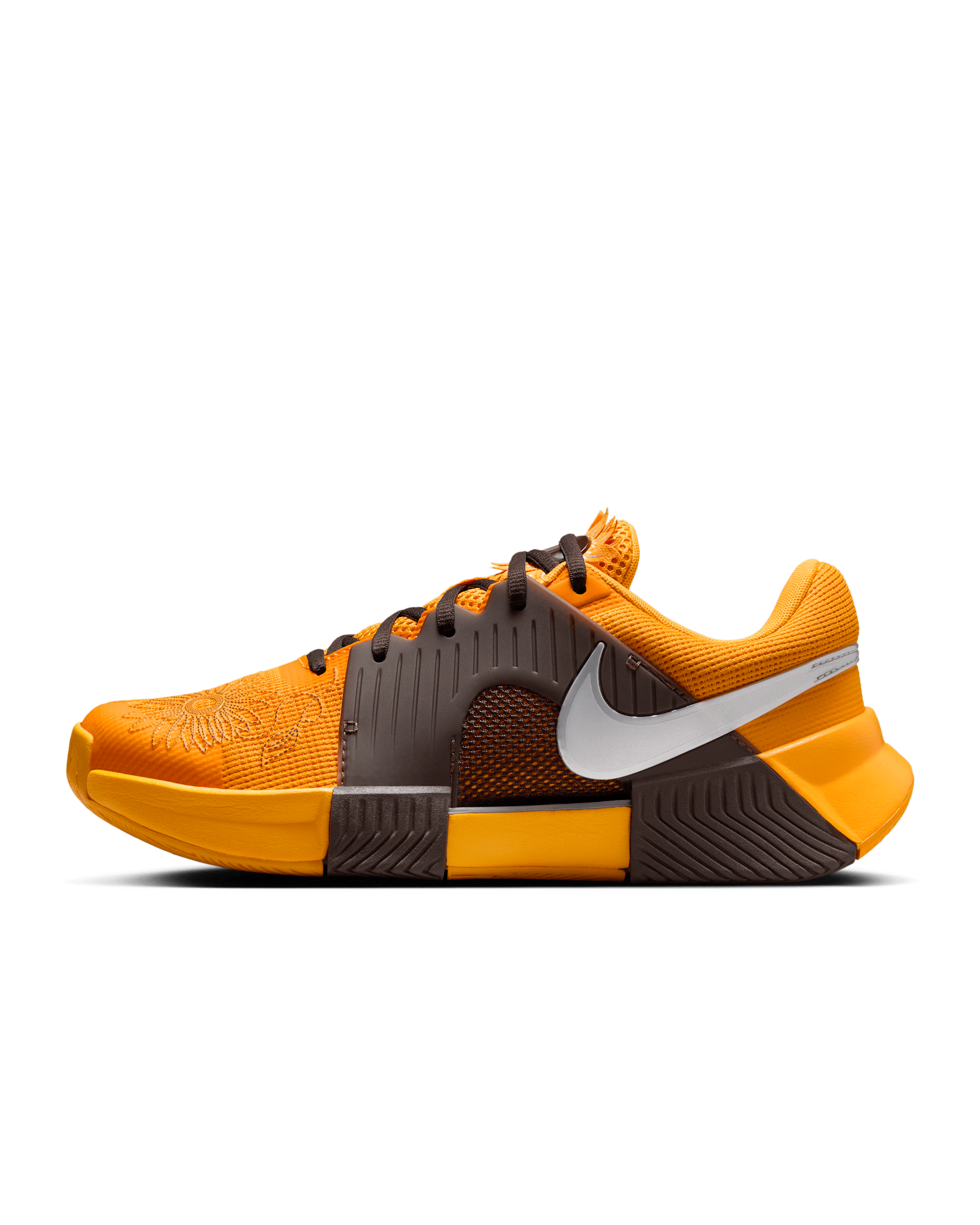 Nike GP Challenge 1 'Naomi Osaka' Women's Hard Court Tennis Shoes - Sundial/Baroque Brown/Metallic Silver
