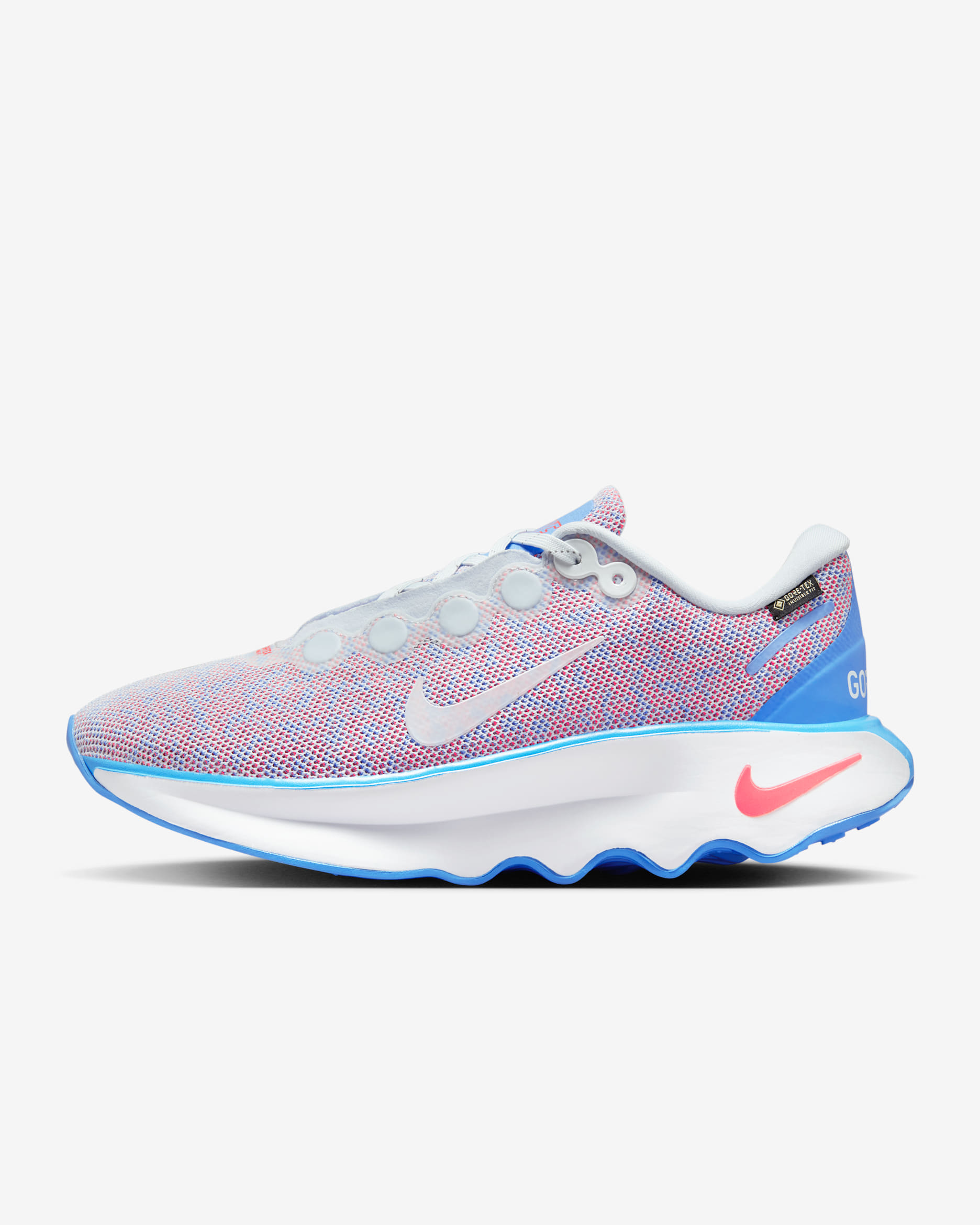 Nike Motiva GORE-TEX Women's Waterproof Walking Shoes - Blue Tint/University Blue/Bright Crimson/Blue Tint