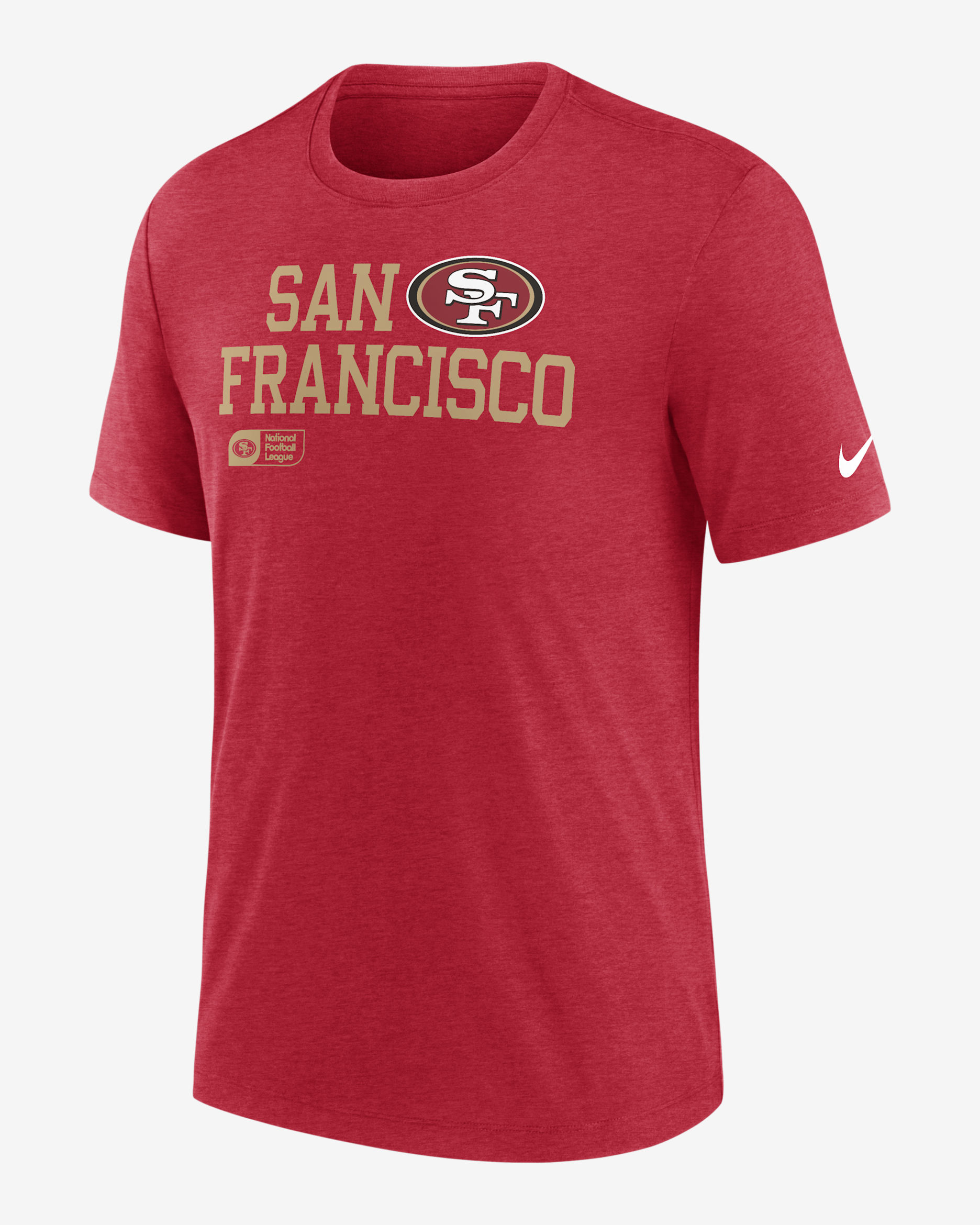San Francisco 49ers Overlap Lockup Men's Nike NFL T-Shirt - Red