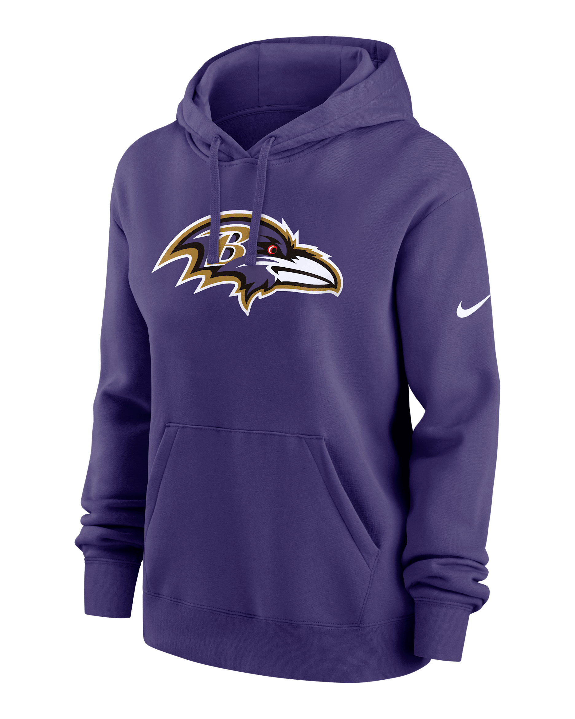 Baltimore Ravens Club Women's Nike NFL Pullover Hoodie - Purple