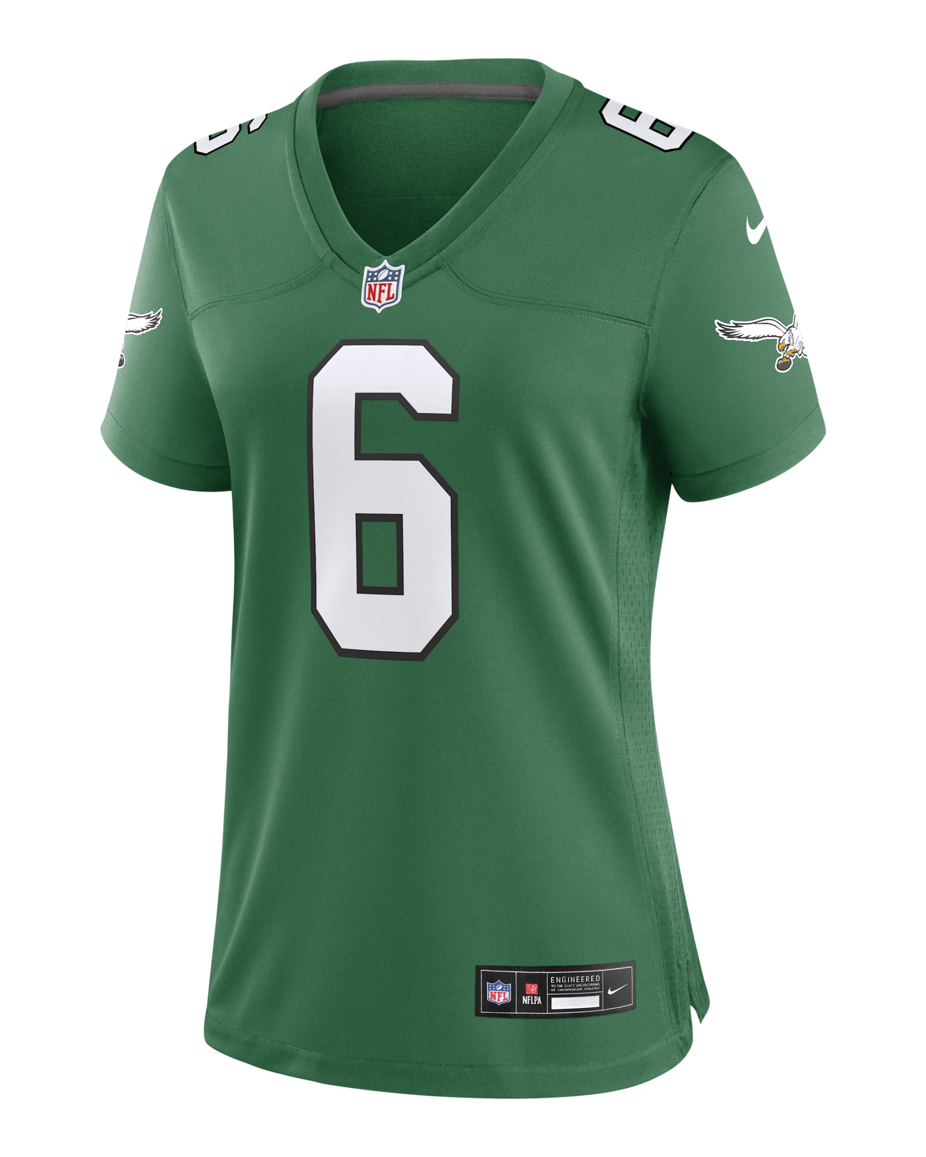 DeVonta Smith Philadelphia Eagles Women's Nike NFL Game Football Jersey - Pine Green