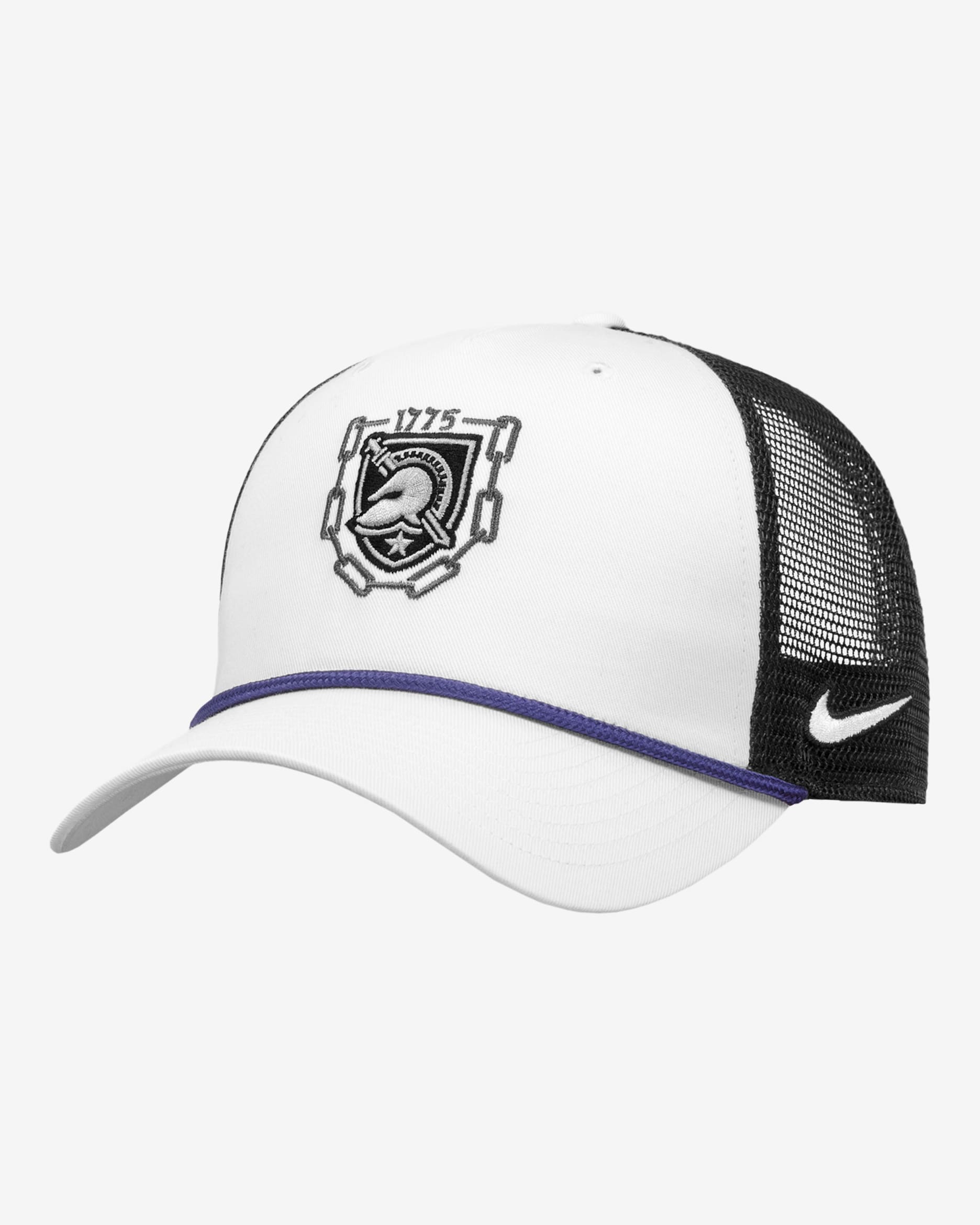 Army Rivalry Men's Nike College Trucker Adjustable Hat - White