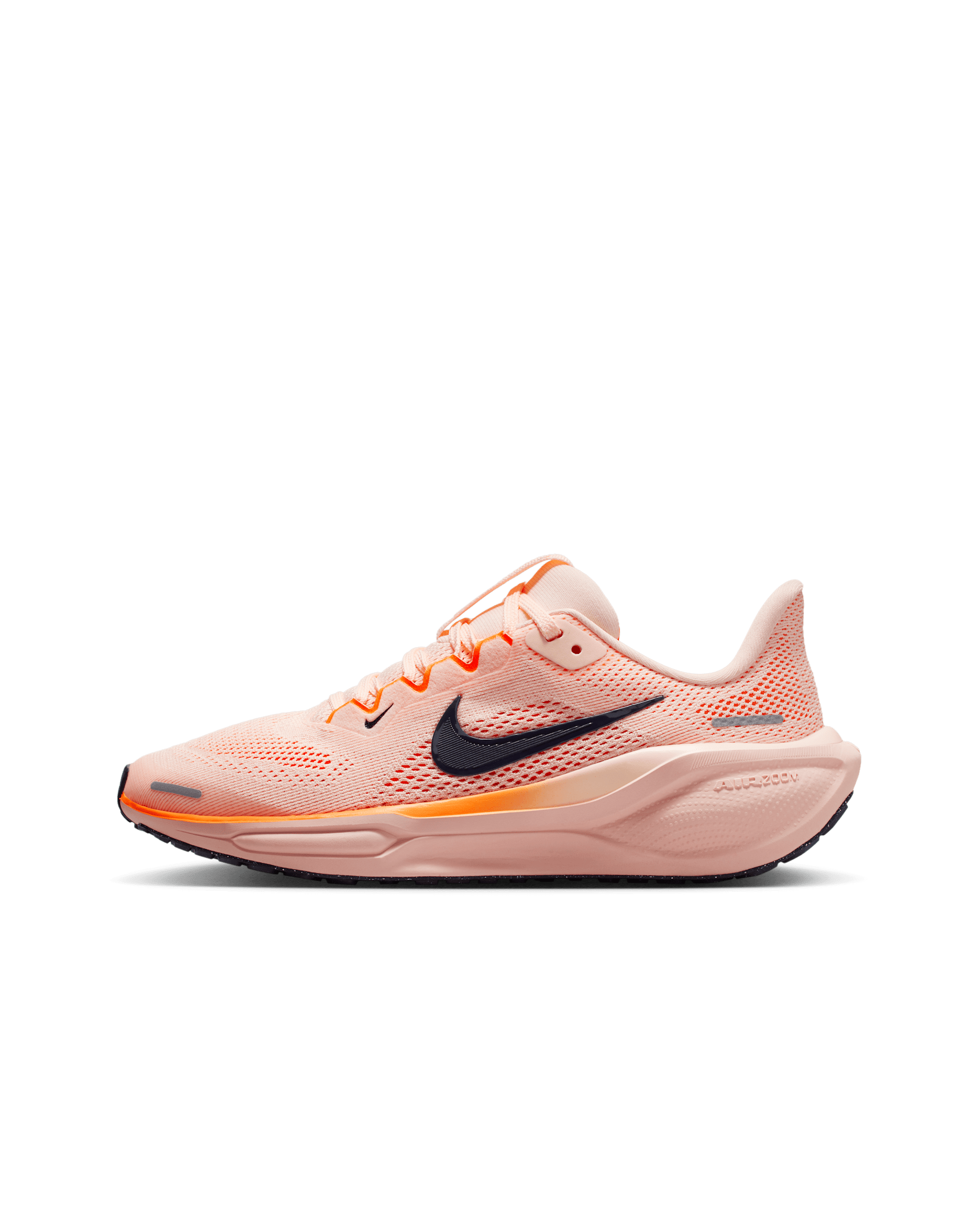 Nike Pegasus 41 Big Kids' Road Running Shoes - Crimson Tint/Washed Coral/Total Orange/Gridiron