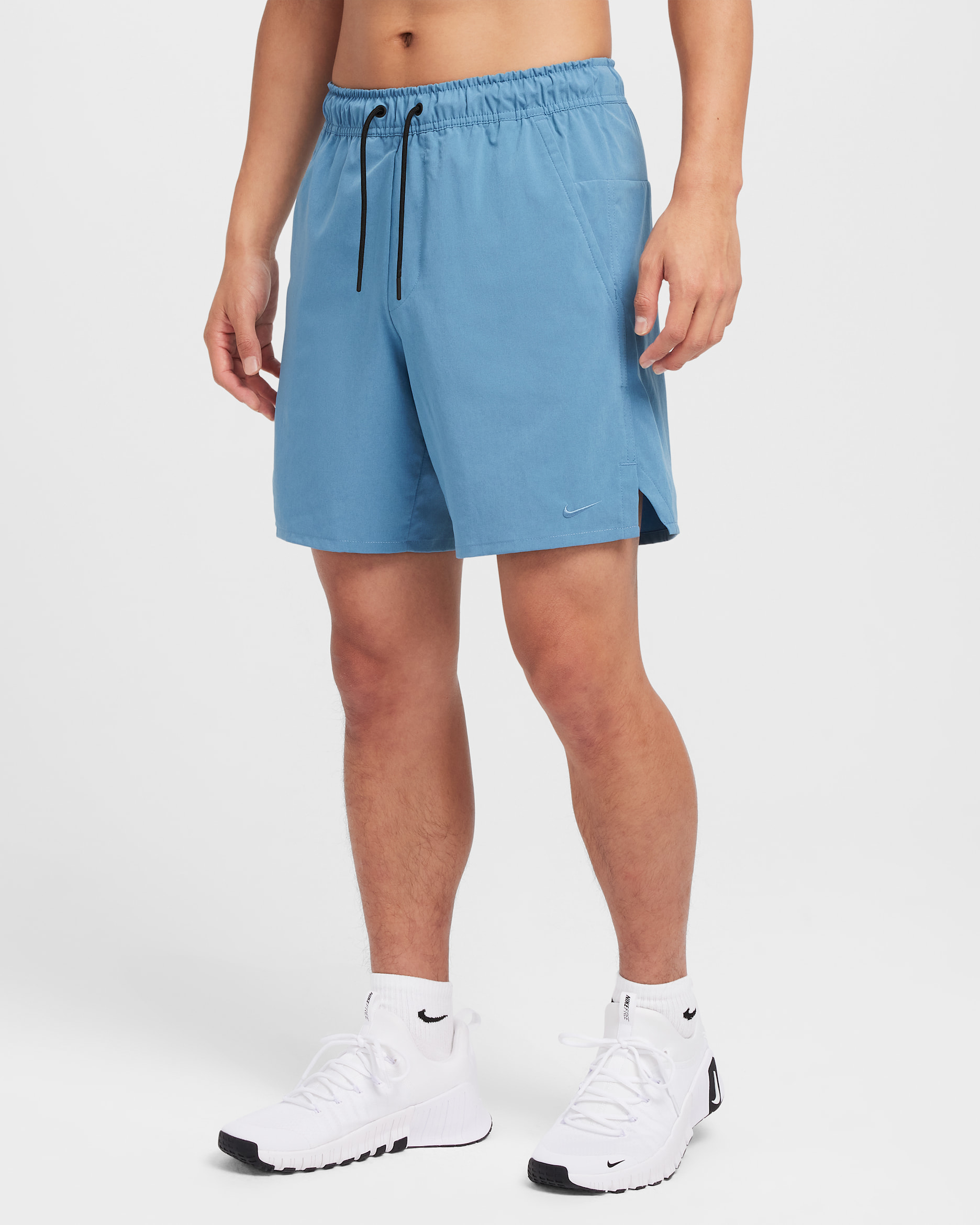 나이키 언리미티드 남성 드라이 핏 7인치 언라인드 버서타일 쇼츠 - 에게안 스톰/블랙/에게안 스톰
