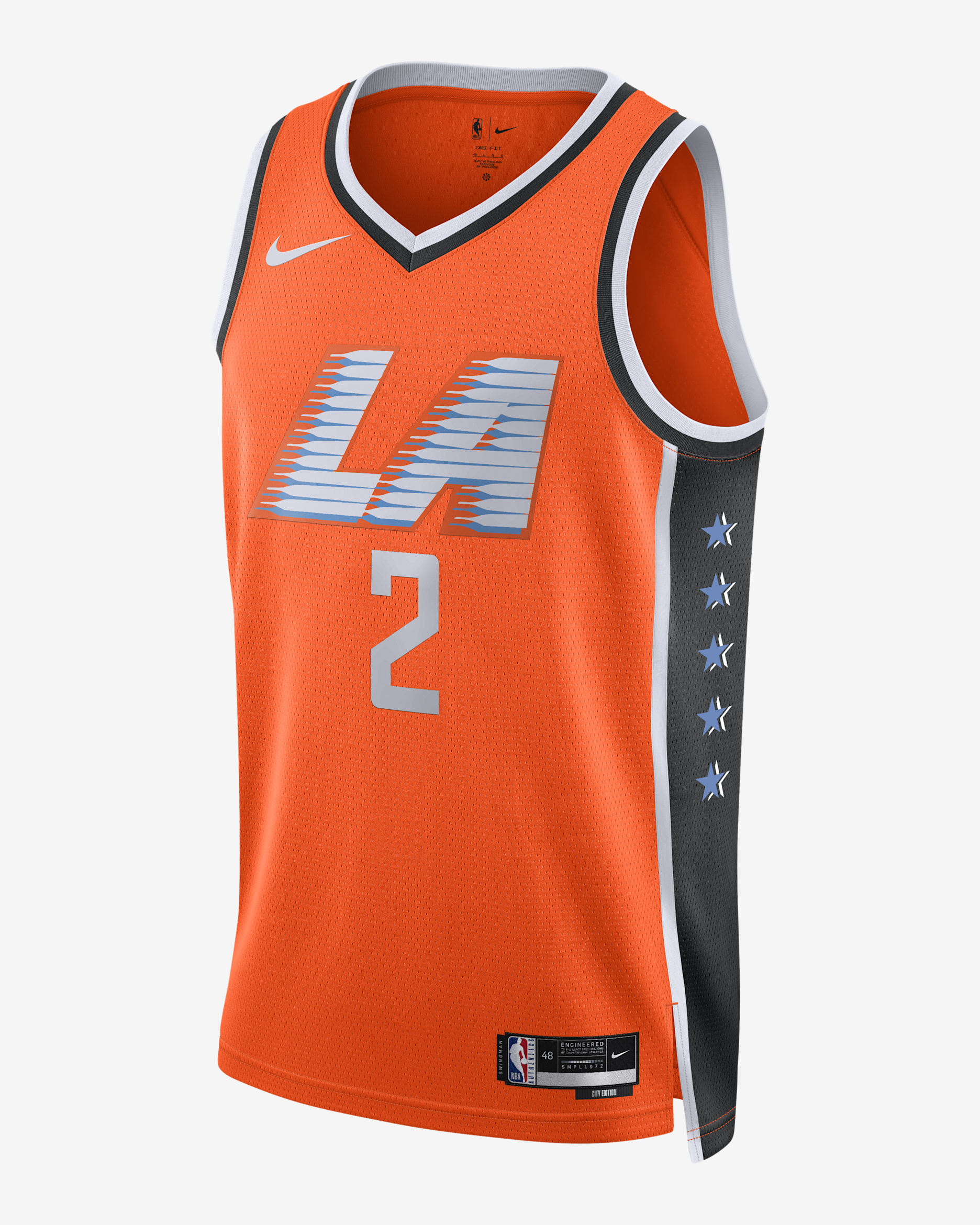 Kawhi Leonard Los Angeles Clippers City Edition Men's Nike NBA Swingman Jersey - Brilliant Orange