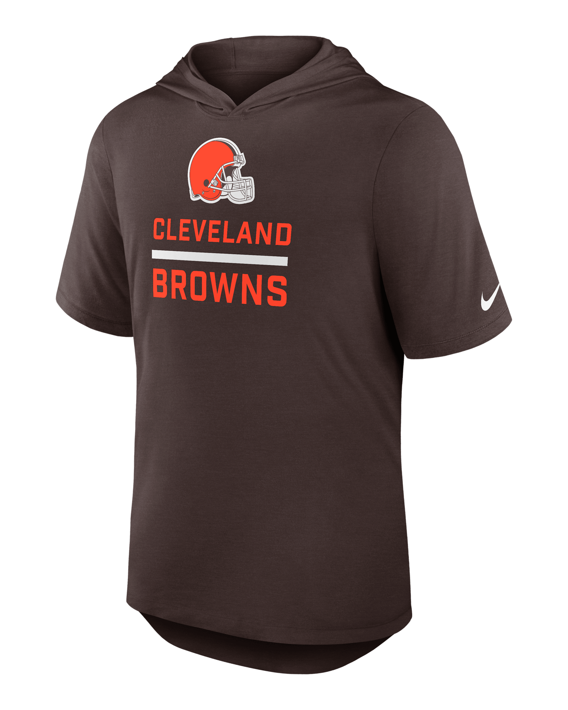 Cleveland Browns Men's Nike Dri-FIT NFL Hooded T-Shirt - Brown