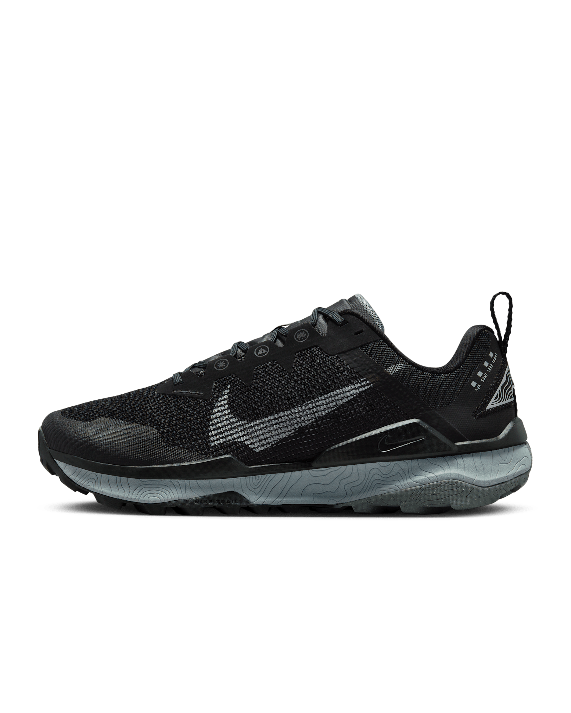 Nike Wildhorse 8 Men's Trail-Running Shoes - Black/Cool Grey/White/Wolf Grey