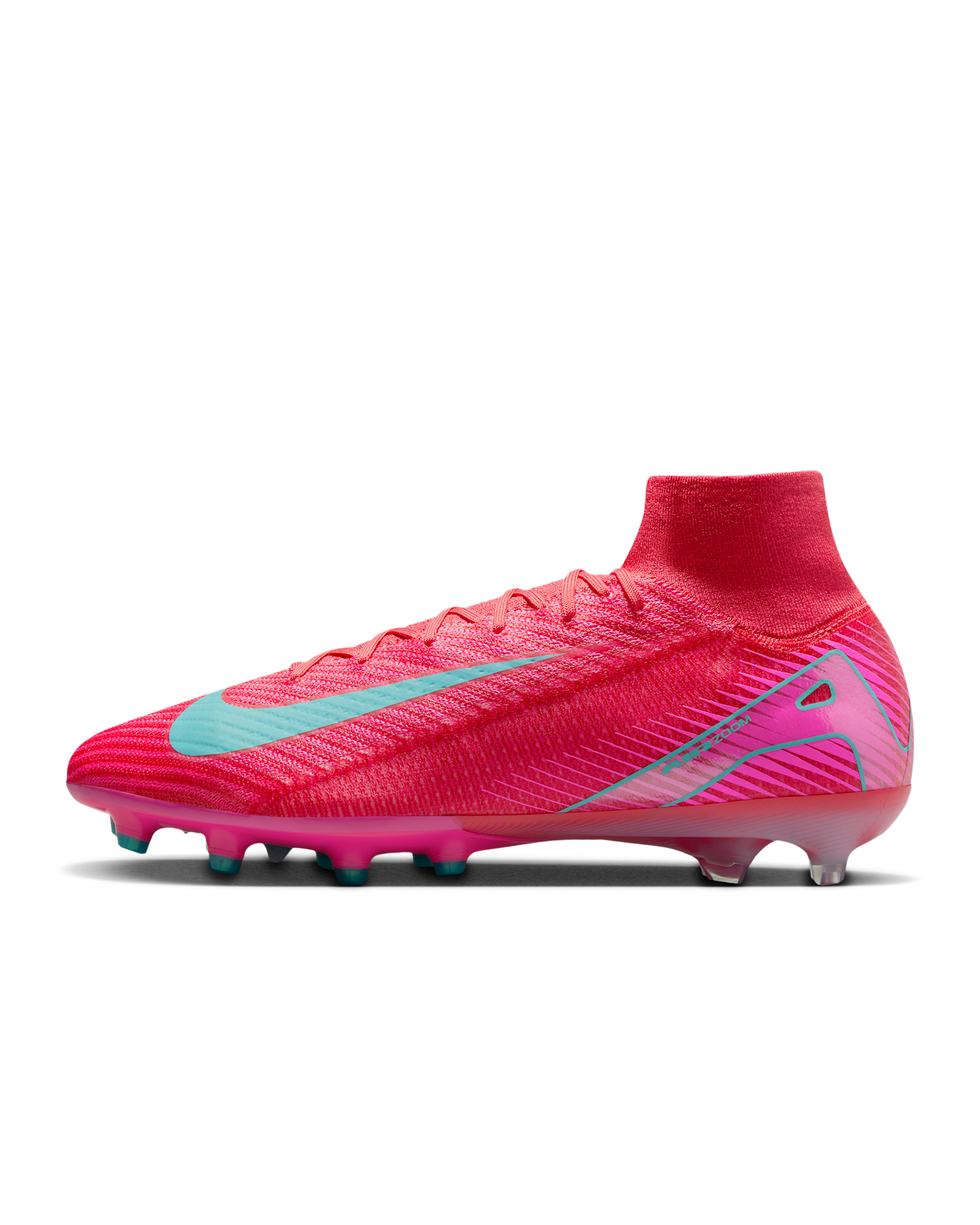 Chaussure de foot montante à crampons AG-Pro Nike Mercurial Superfly 10 Elite - Ember Glow/Aurora Green