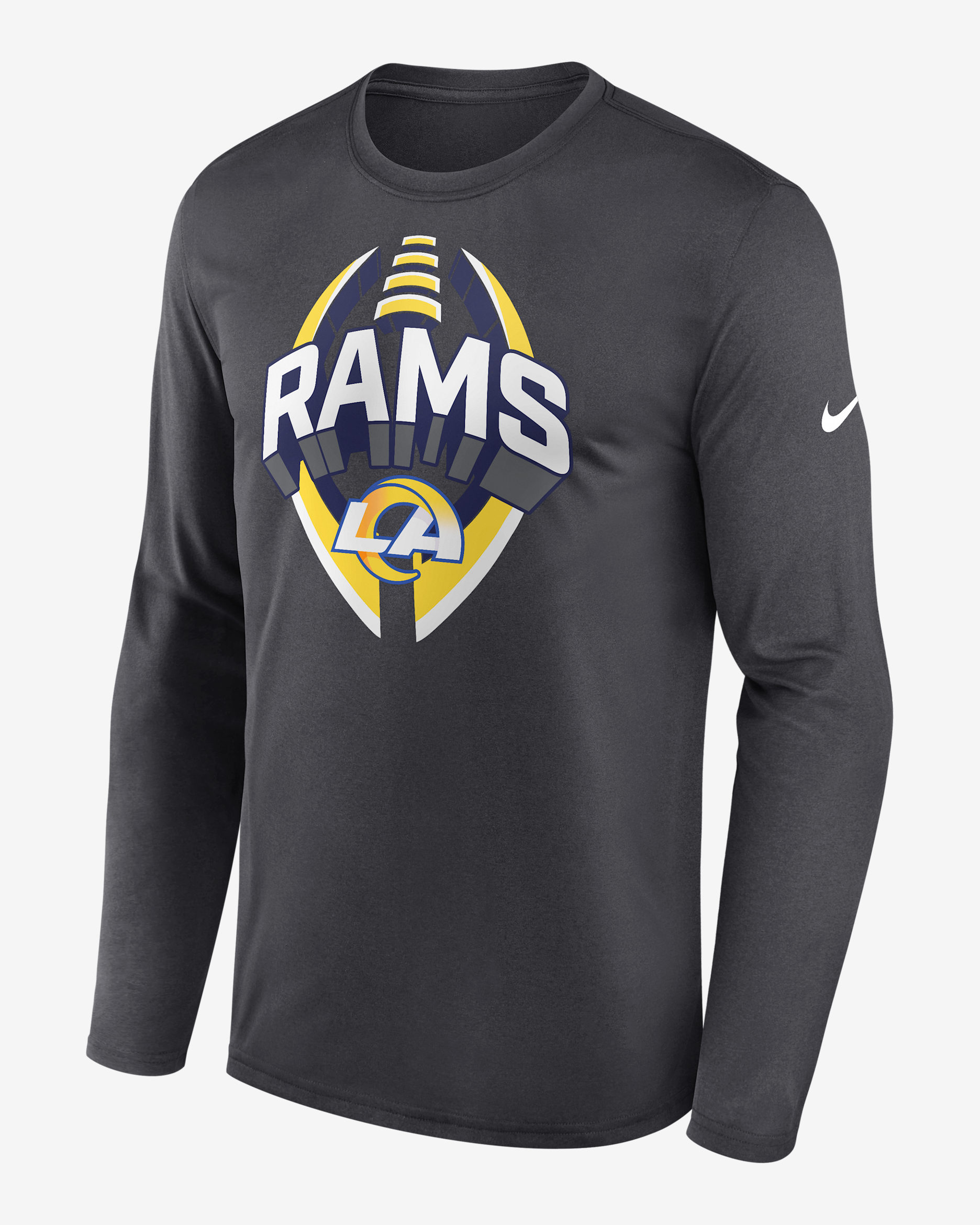 Los Angeles Rams Legend Icon Men's Nike Dri-FIT NFL Long-Sleeve T-Shirt - Anthracite