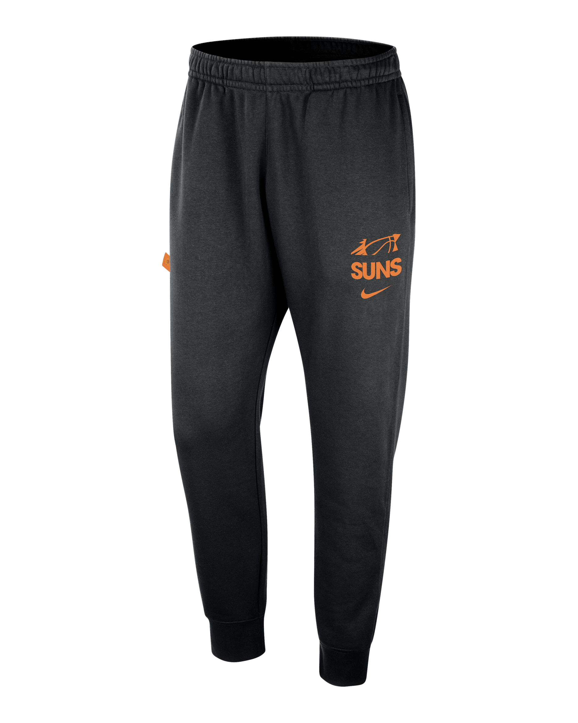Phoenix Suns Club Courtside Men's Nike NBA Joggers - Black/Clay Orange
