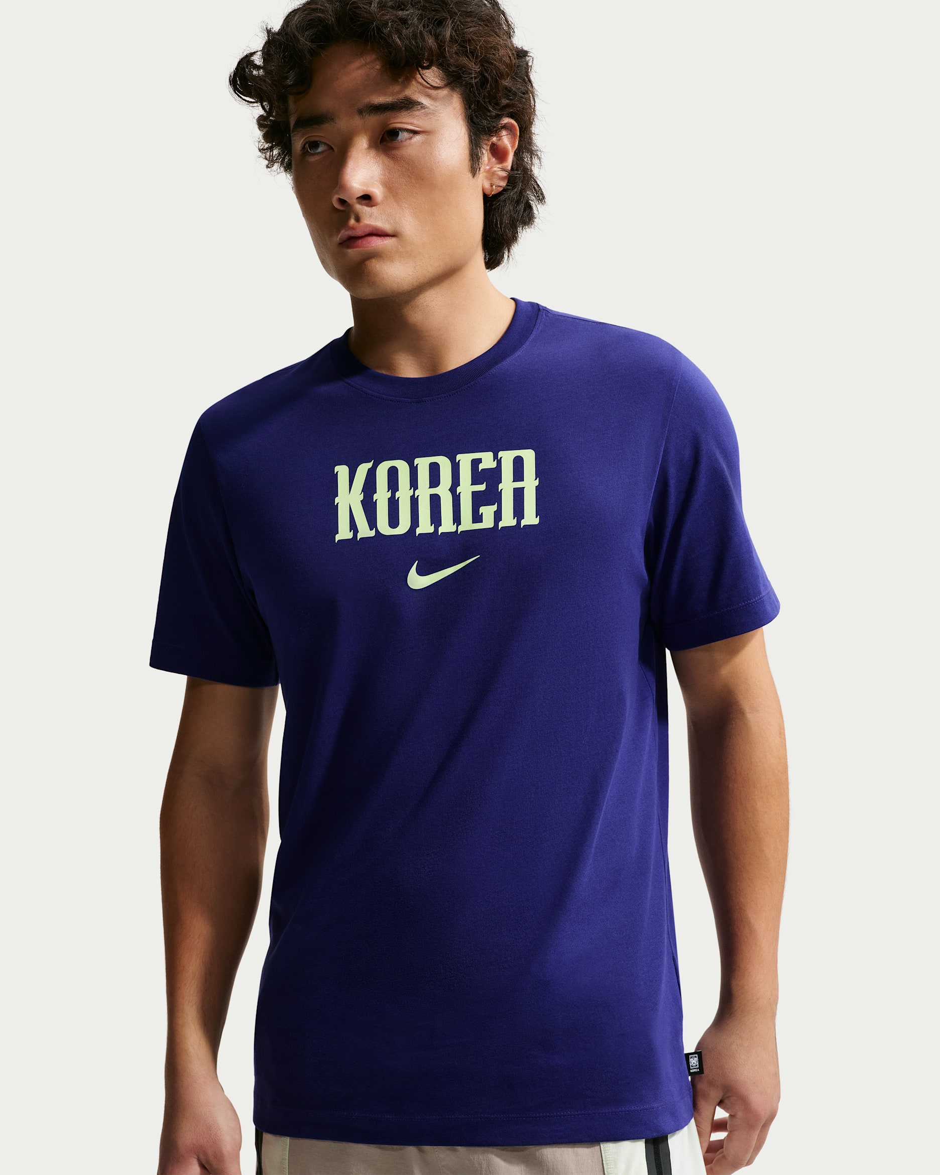 Playera de fútbol Nike para hombre Korea - Morado regencia
