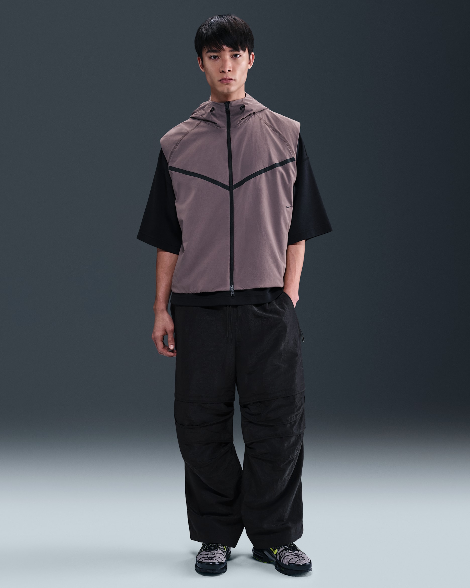 Nike Tech Men's Woven Convertible Oversized Pants - Black/Anthracite/Black