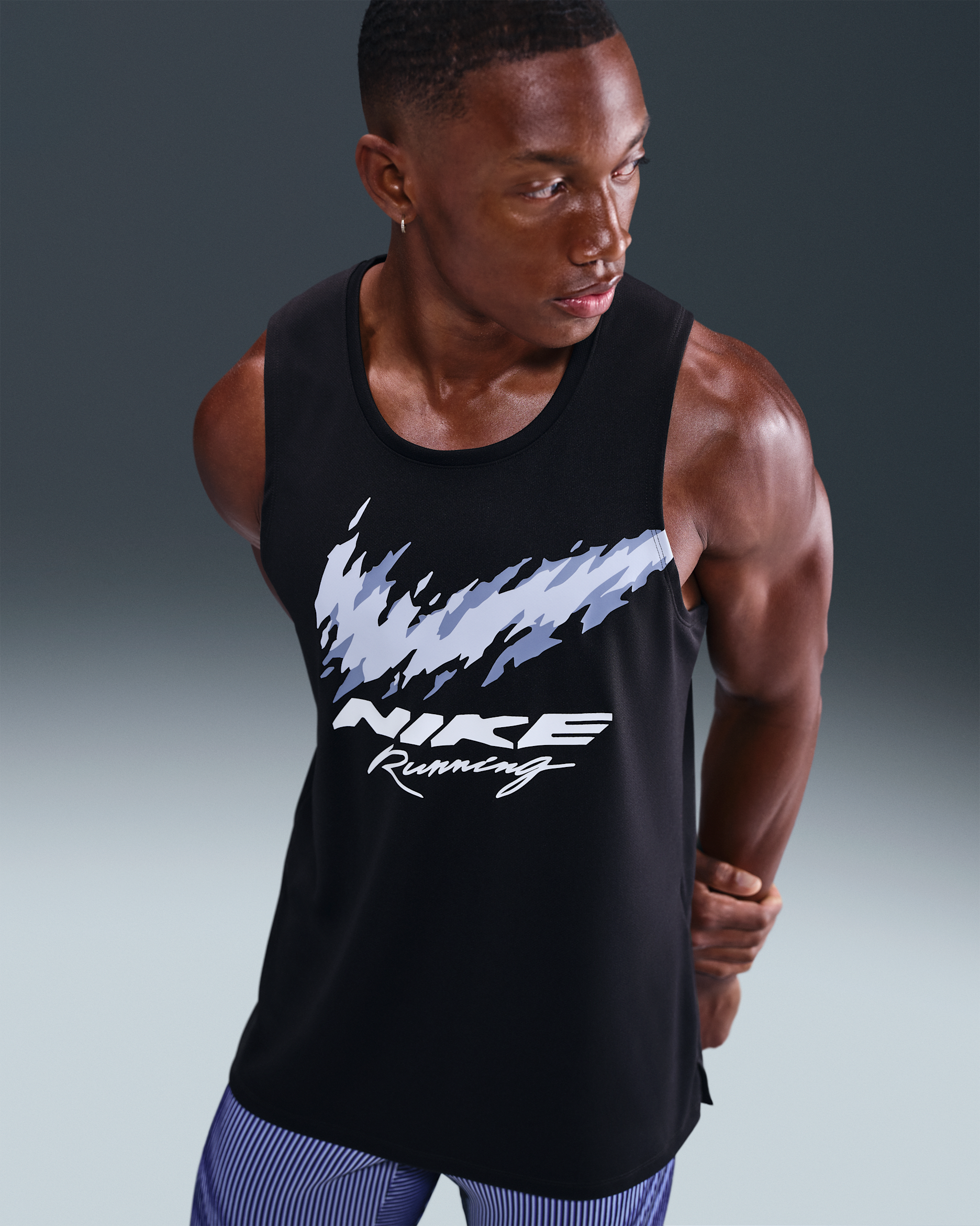 Nike Miler Men's Dri-FIT Running Tank Top - Black