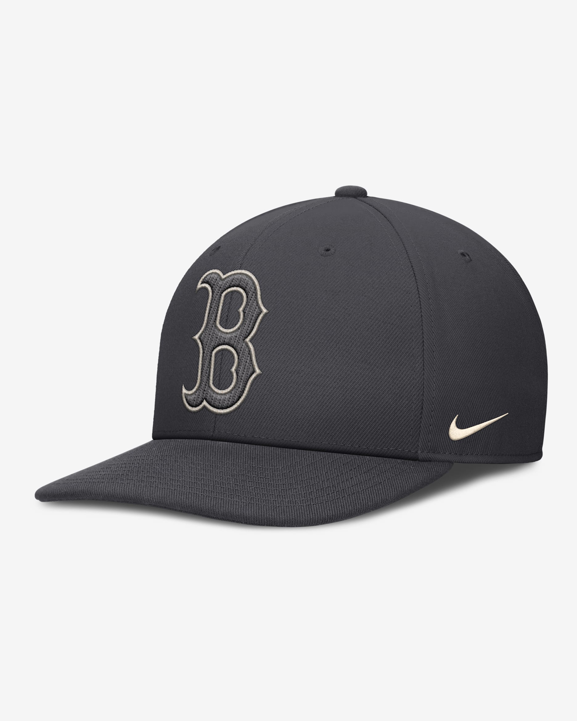 Gorra estructurada de visera cuadrada para hombre Nike Statement Dri-Fit Pro de los Boston Red Sox - Antracita