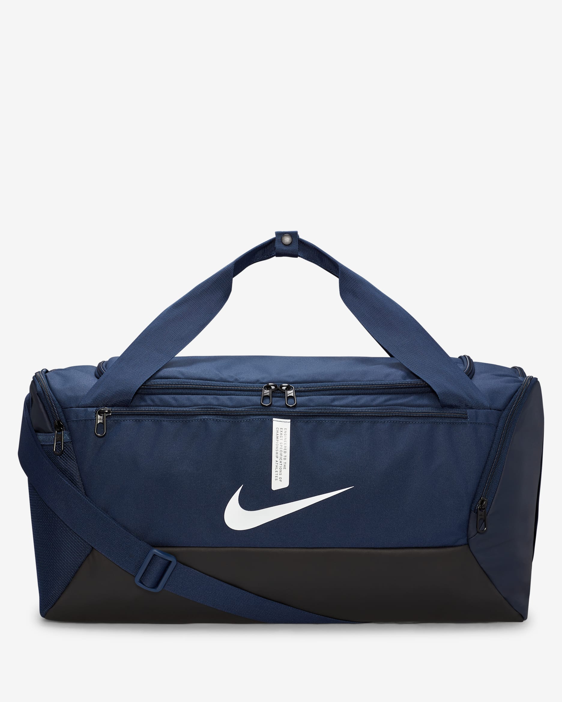 Nike Academy Team Football Duffel Bag (Small, 41L) - Midnight Navy/Black/White