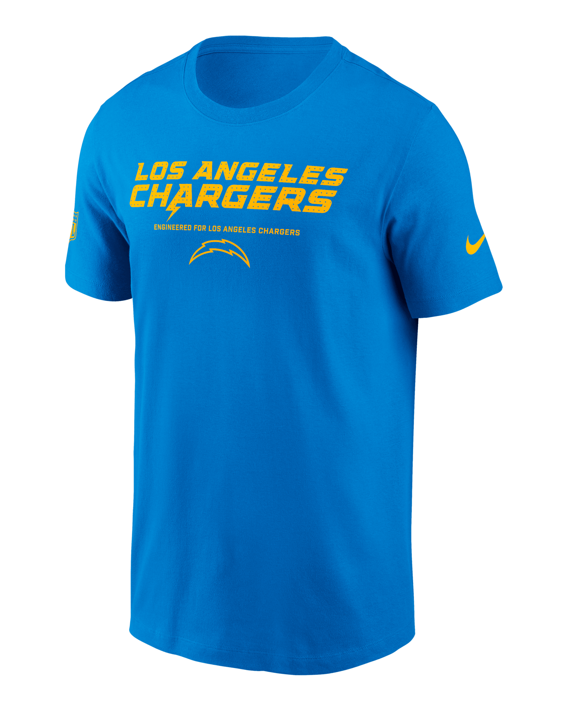 Los Angeles Chargers Sideline Team Issue Men's Nike Dri-FIT NFL T-Shirt - Blue