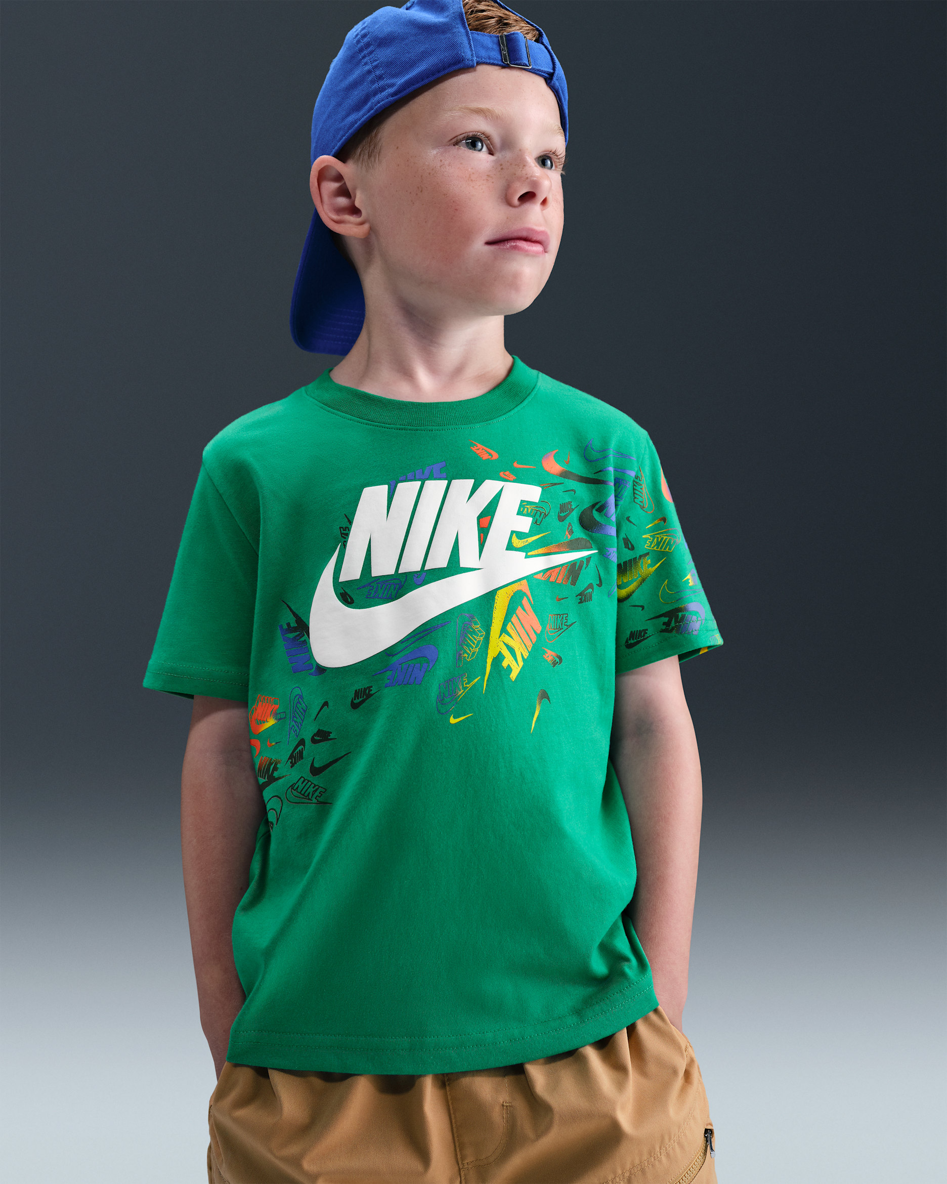 Playera Club Revealed para niños talla pequeña Nike - Verde estadio