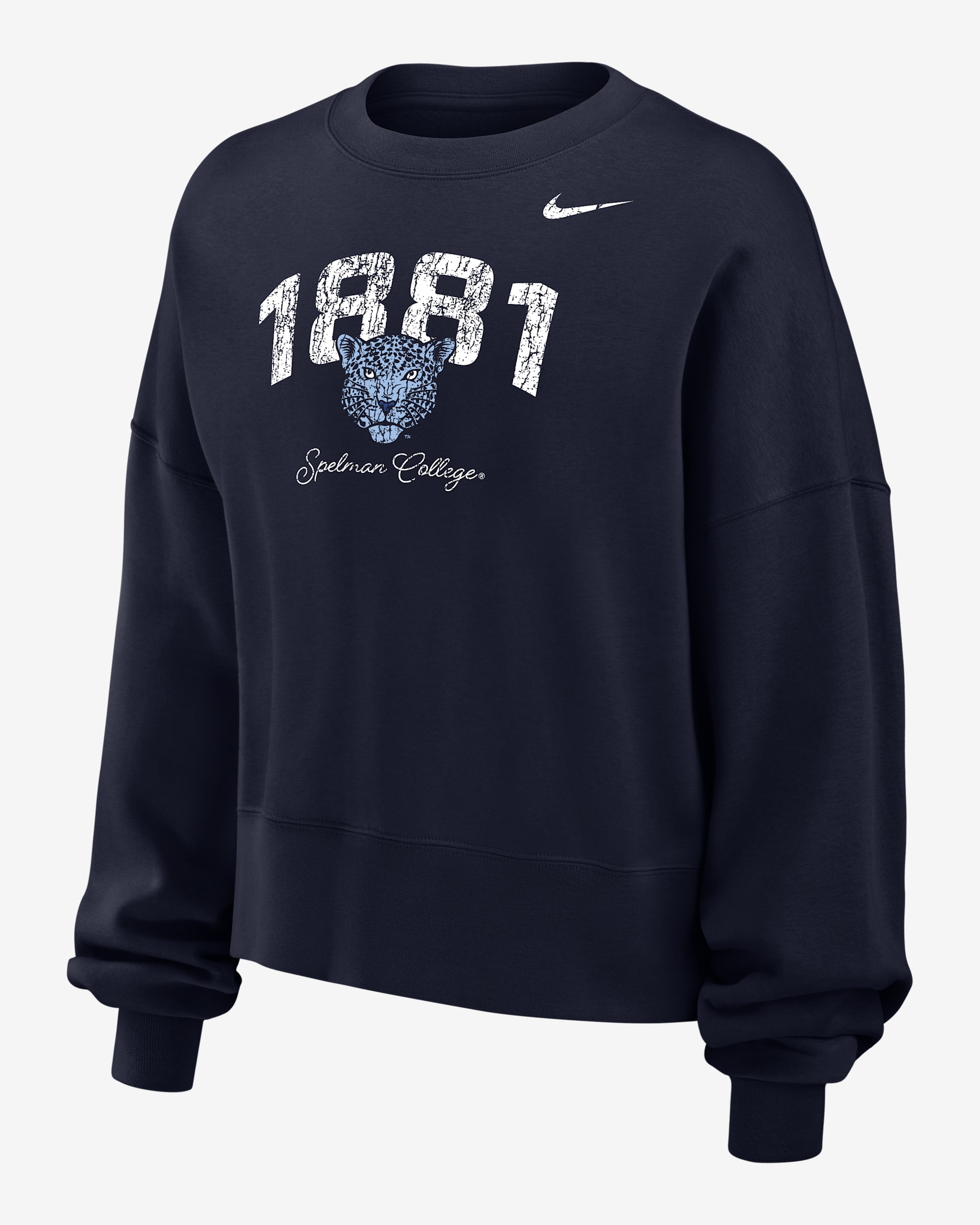 Jordan College Phoenix Fleece (Spelman College) Women's Crew-Neck Sweatshirt - Navy