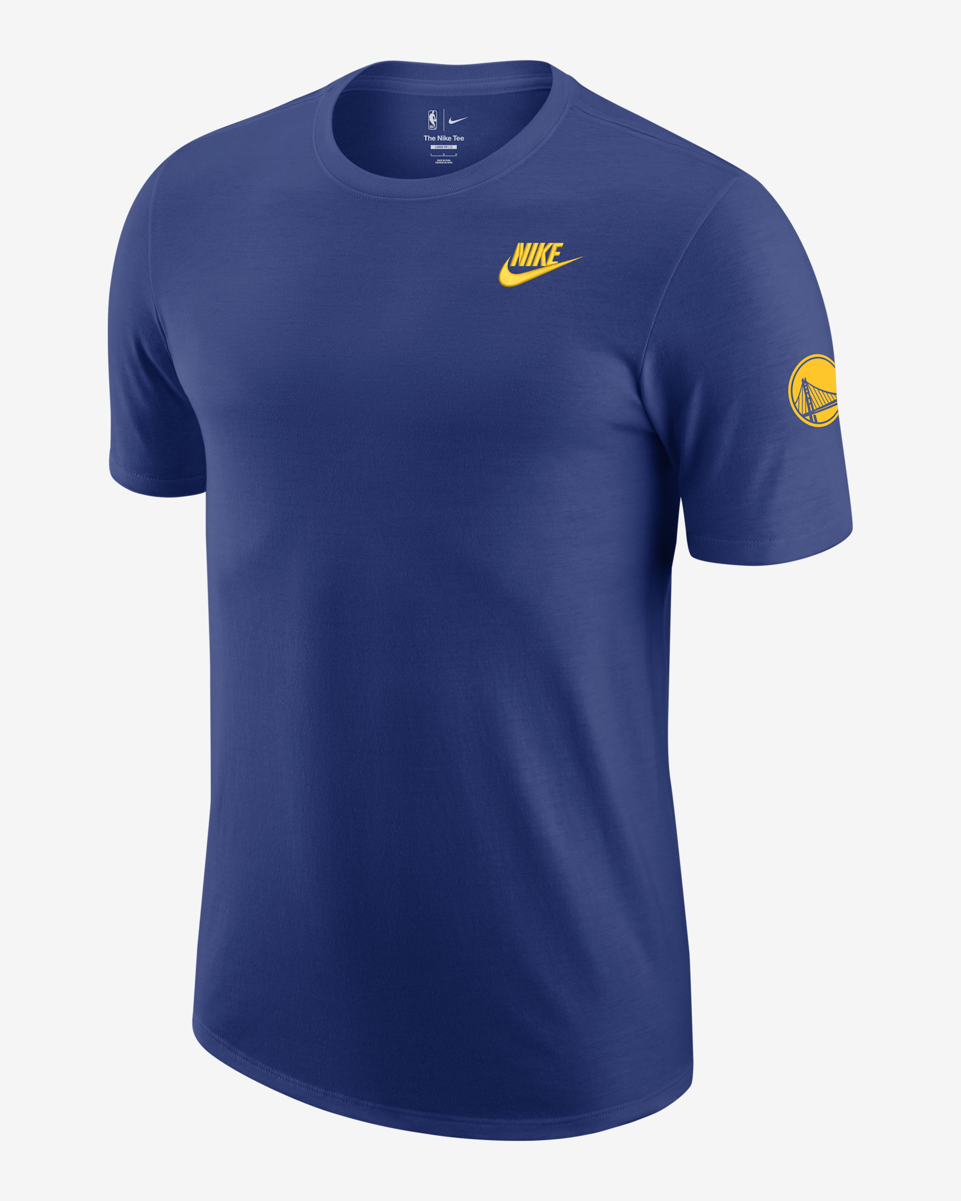Playera Nike de la NBA para hombre Golden State Warriors Essential Club - Azul enérgico