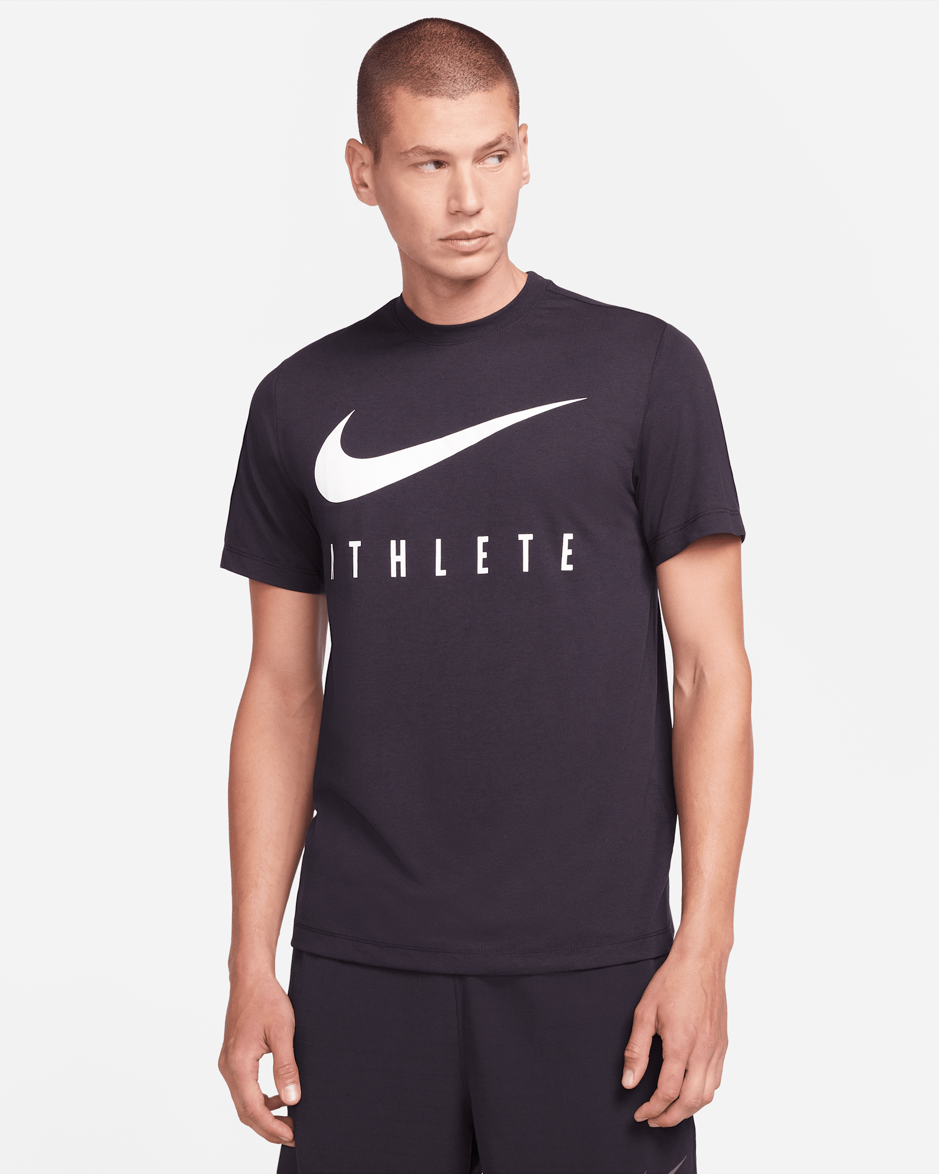 Nike Dri-FIT Erkek Antrenman Tişörtü - Siyah