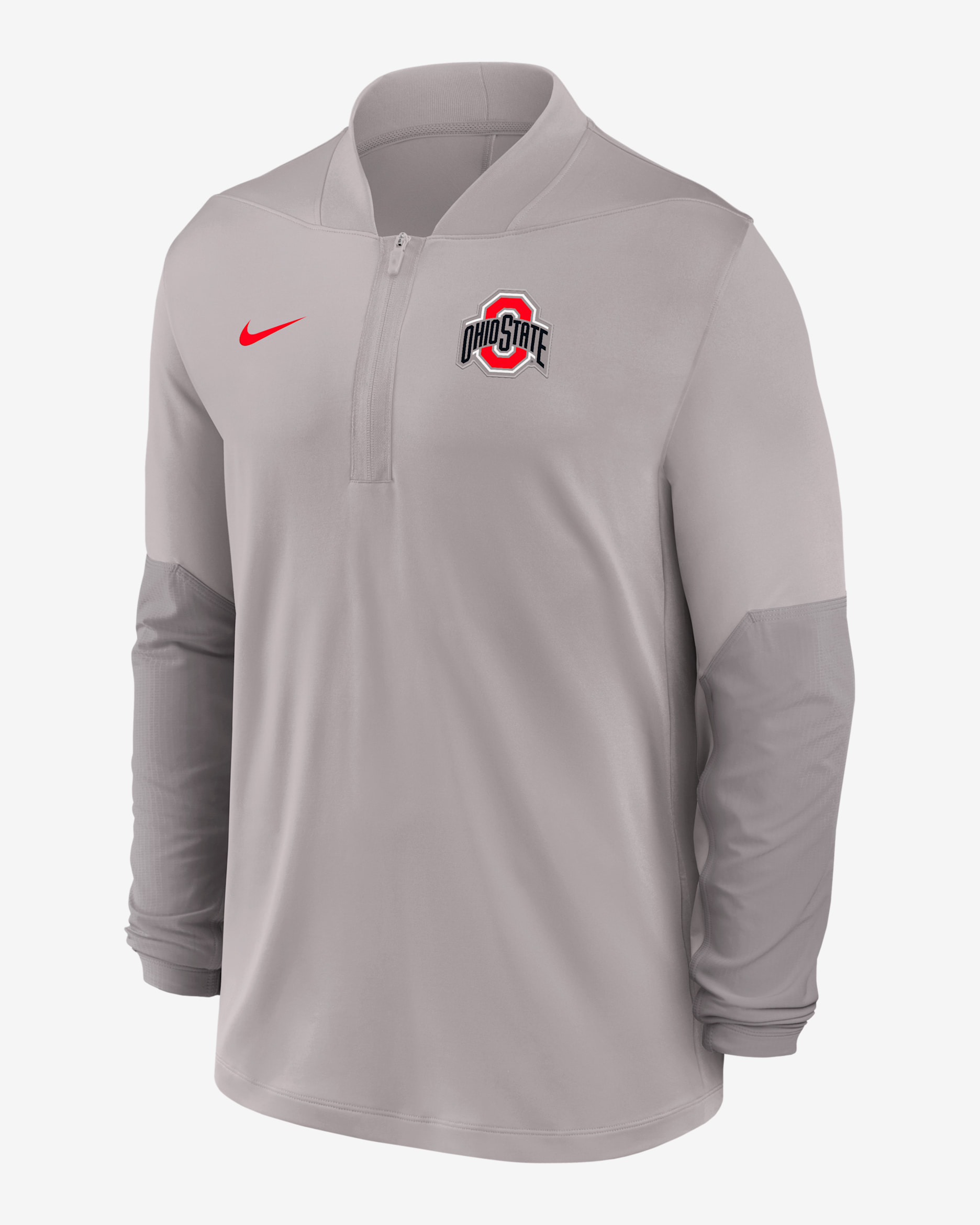 Ohio State Men's Nike Dri-FIT College 1/2-Zip Top - Grey