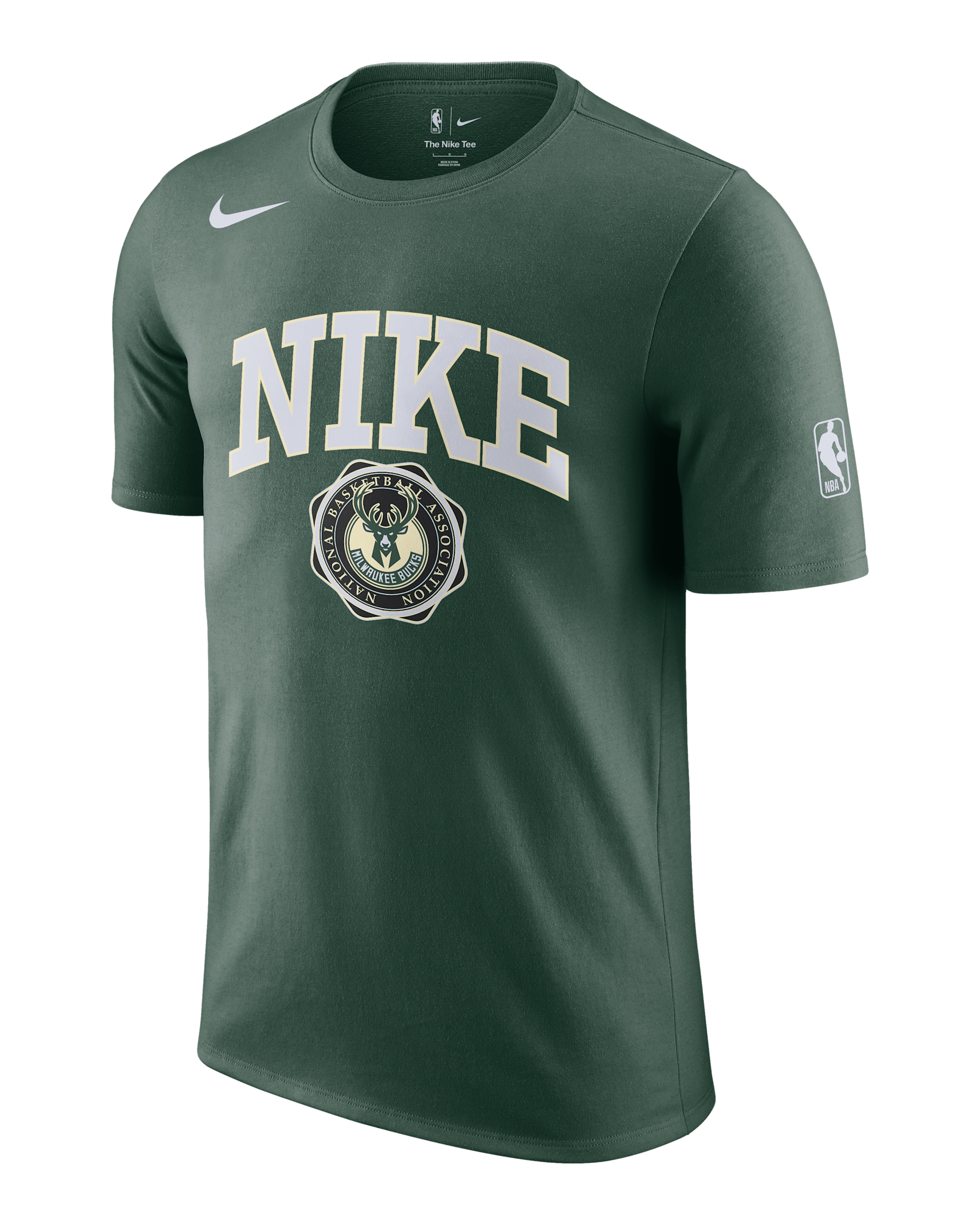 Playera Nike de la NBA para hombre Milwaukee Bucks Essential - Abeto