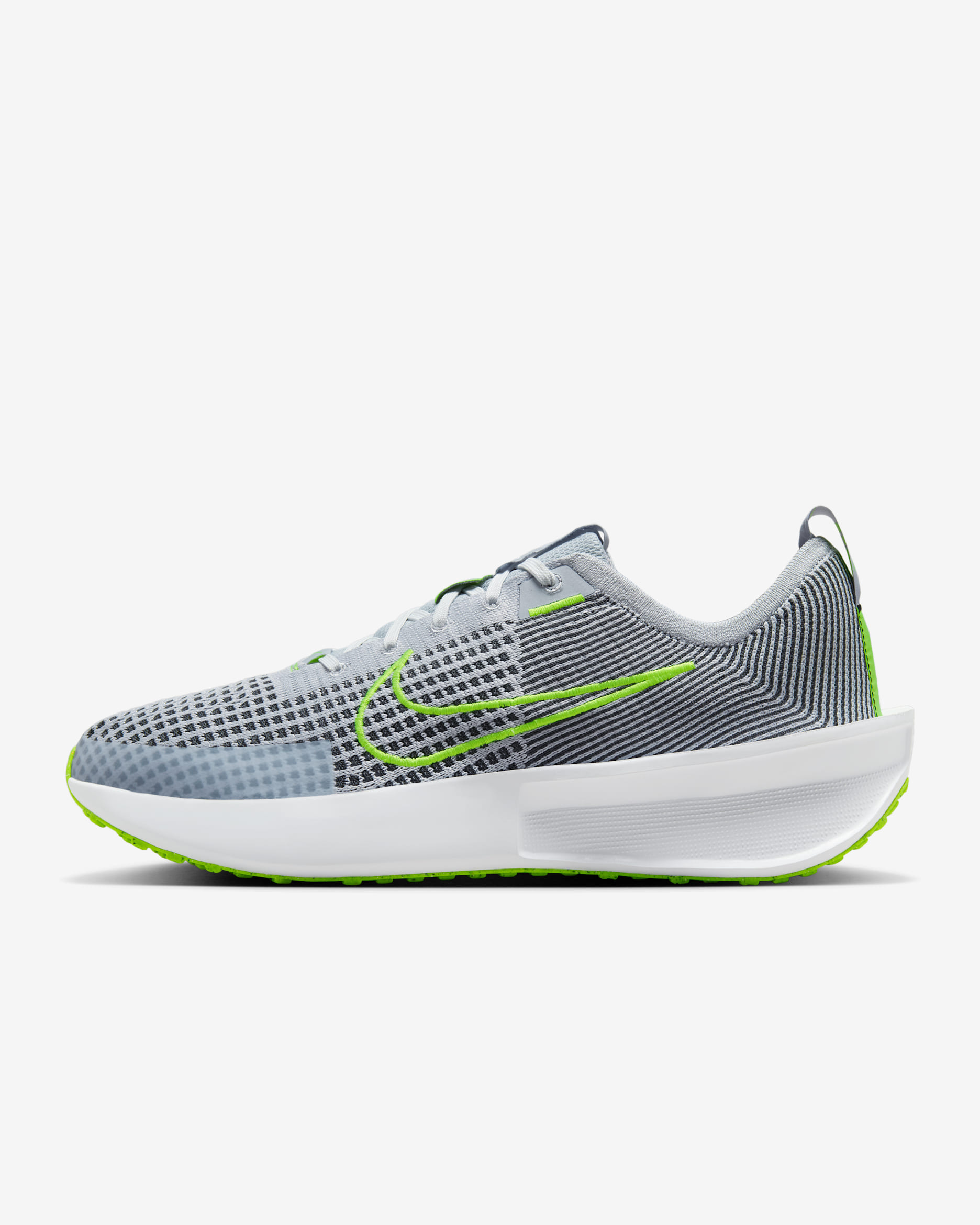 Tenis de correr en pavimento para hombre Nike Interact Run - Gris lobo/Blanco/Negro/Volt