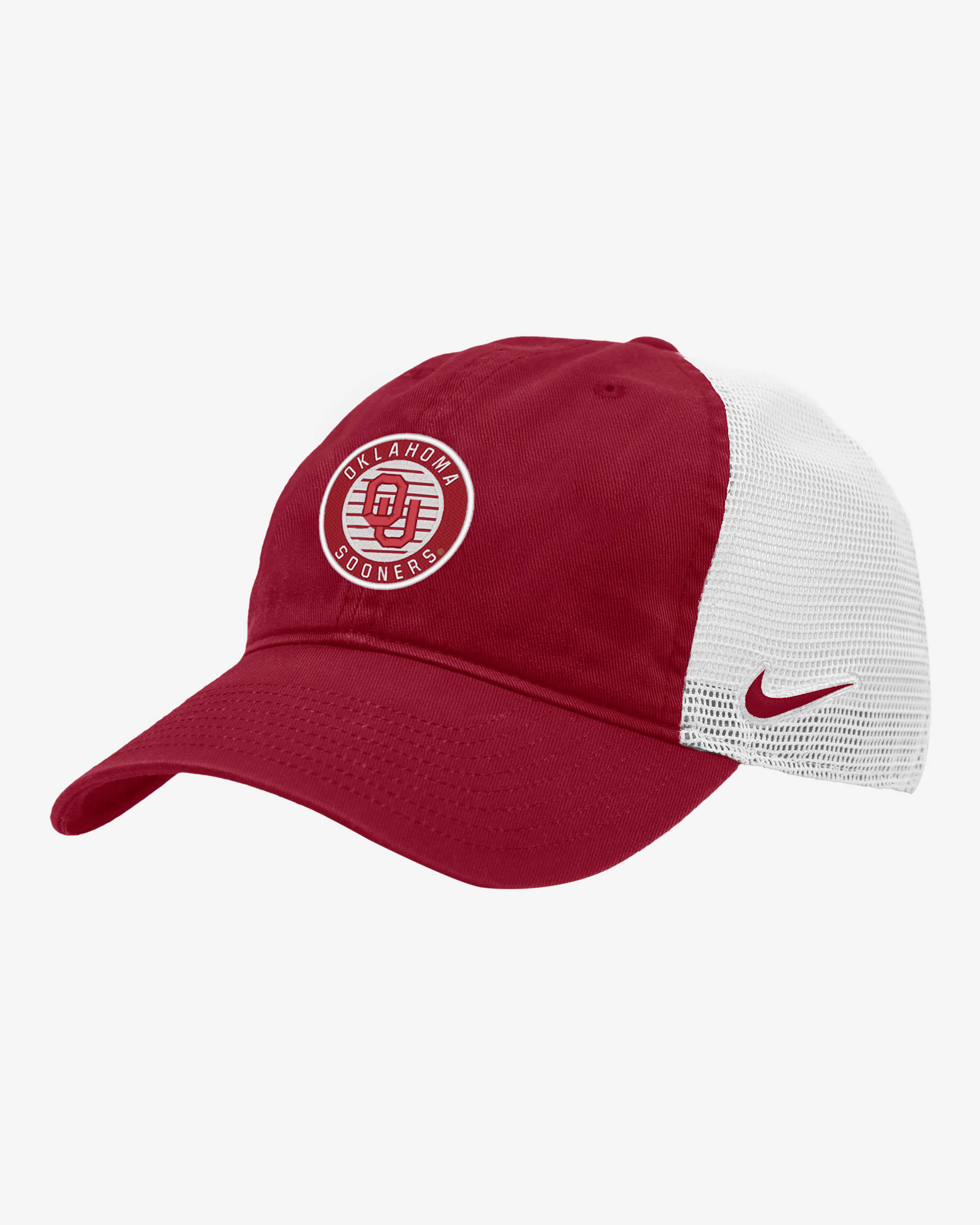 Gorra de rejilla universitaria Nike Oklahoma Heritage86 - Carmesí