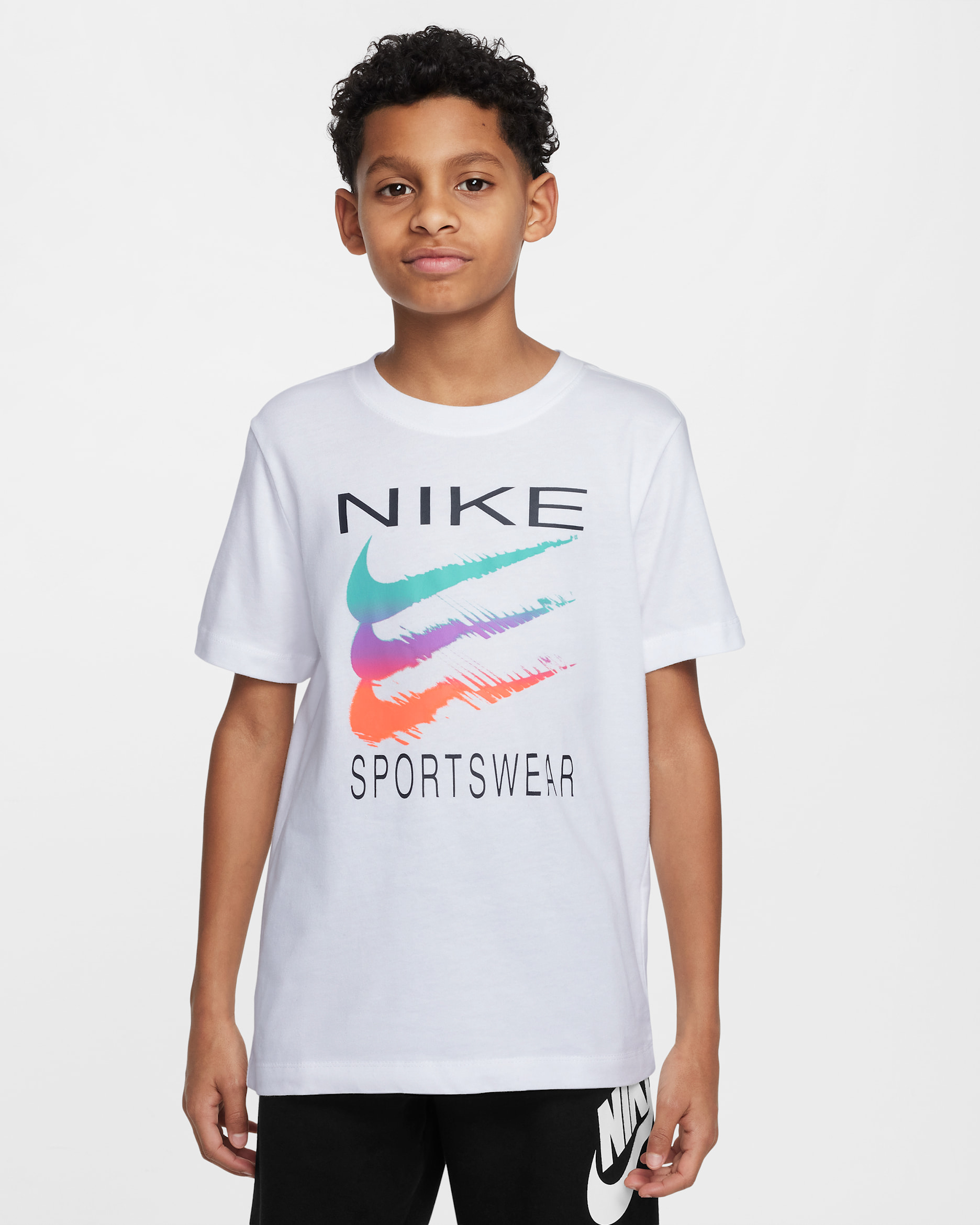 Nike Sportswear Big Kids' T-Shirt - White
