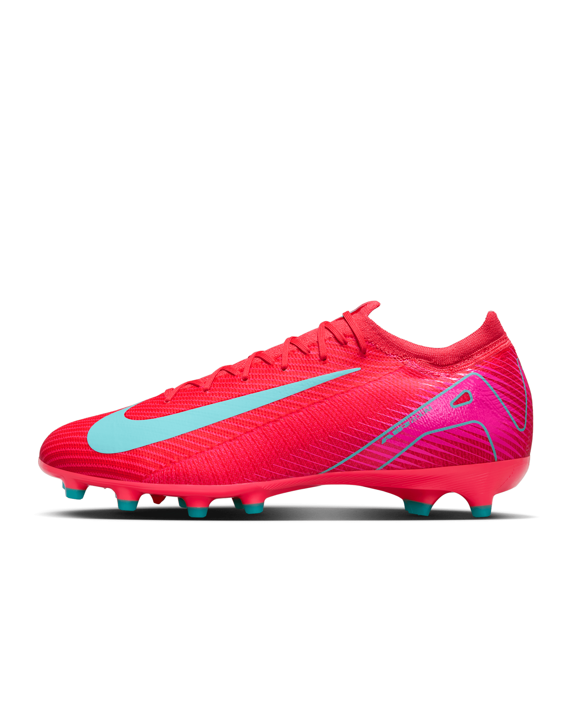 Nike Mercurial Vapor 16 Pro Artificial-Grass Low-Top Soccer Cleats - Ember Glow/Aurora Green