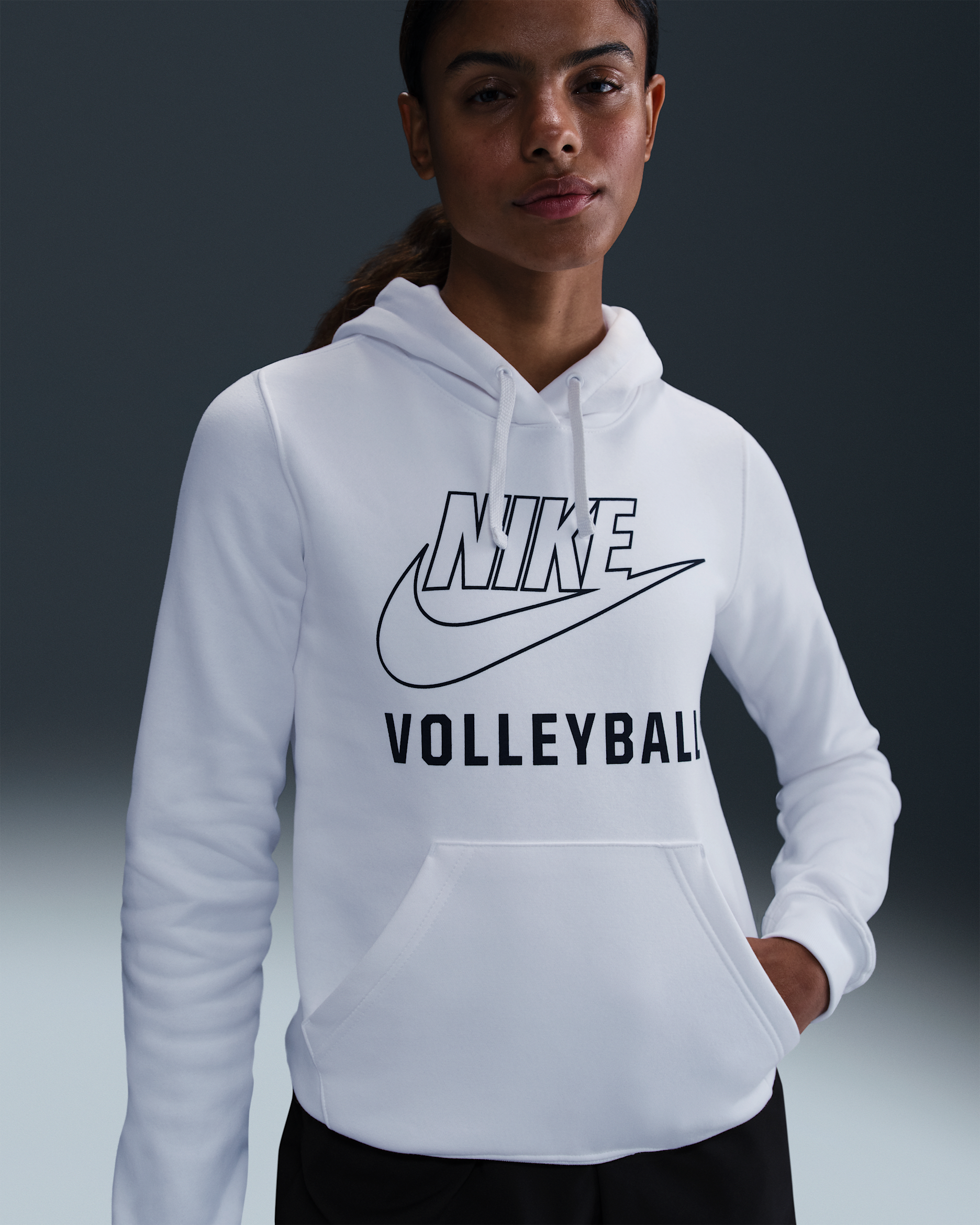 Nike Women's Volleyball Pullover Hoodie - White