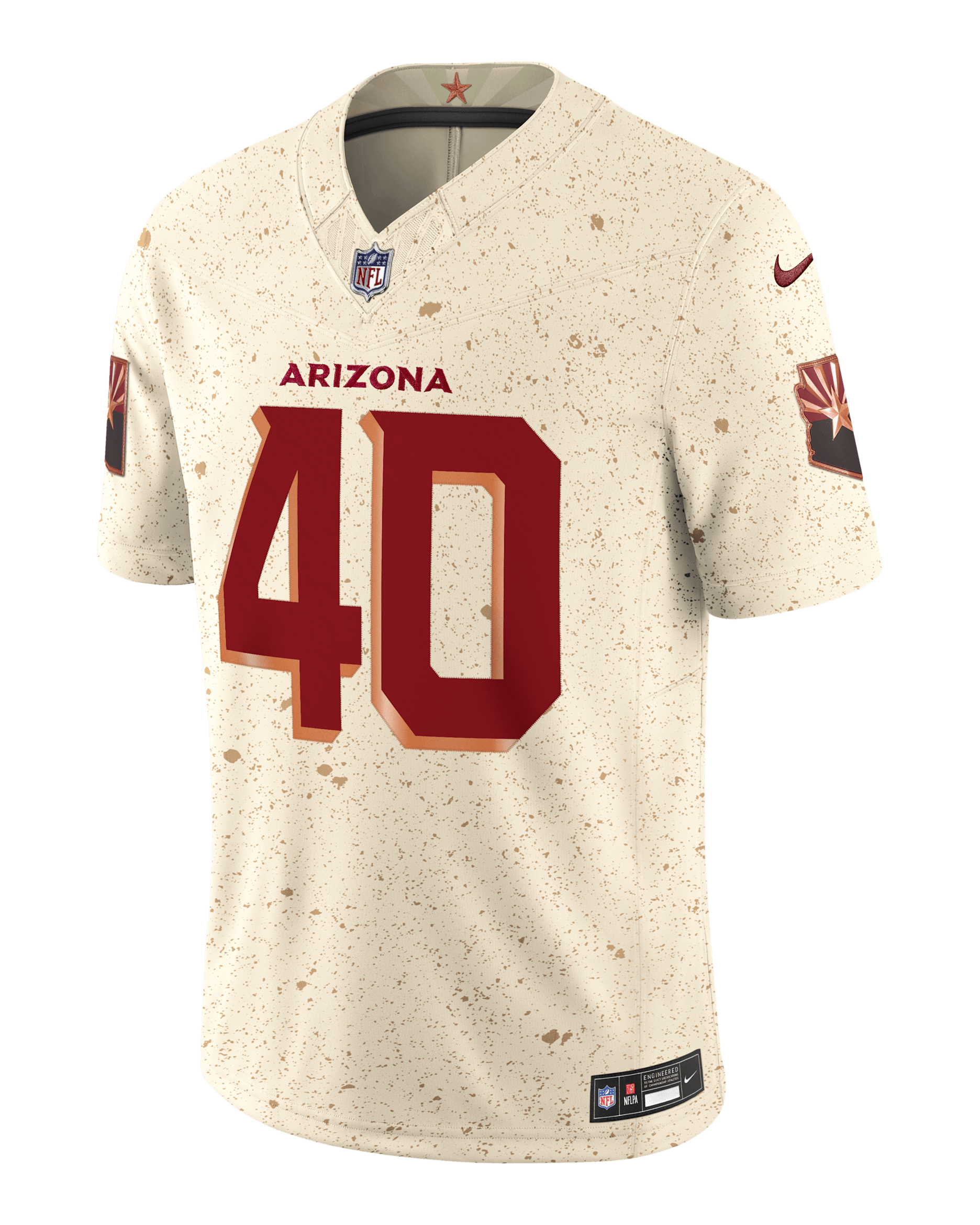 Pat Tillman Arizona Cardinals Rivalries Collection Men's Nike Dri-FIT NFL Limited Jersey - Natural