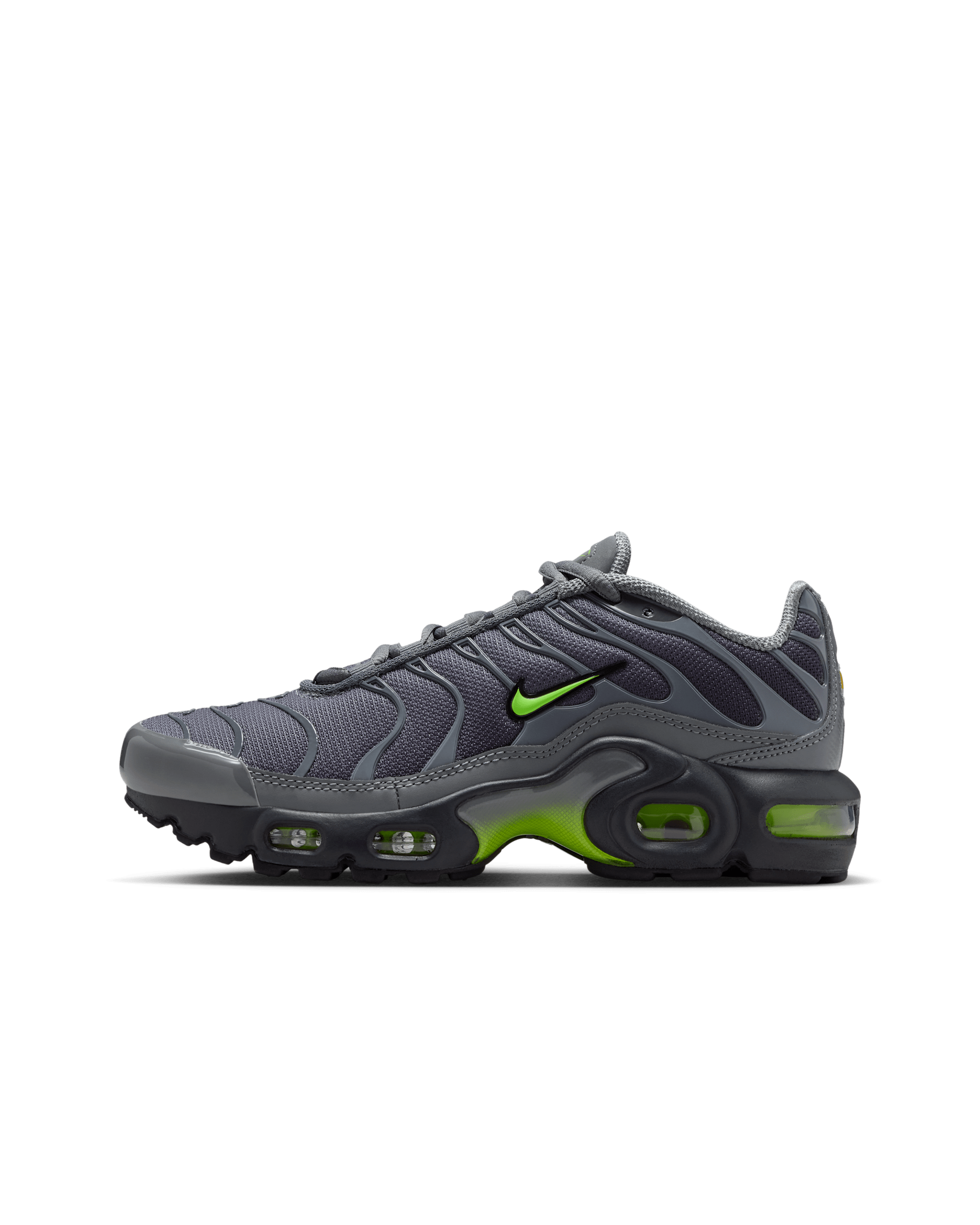 Nike Air Max Plus cipő nagyobb gyerekeknek - Smoke Grey/Dark Smoke Grey/Fekete/Volt