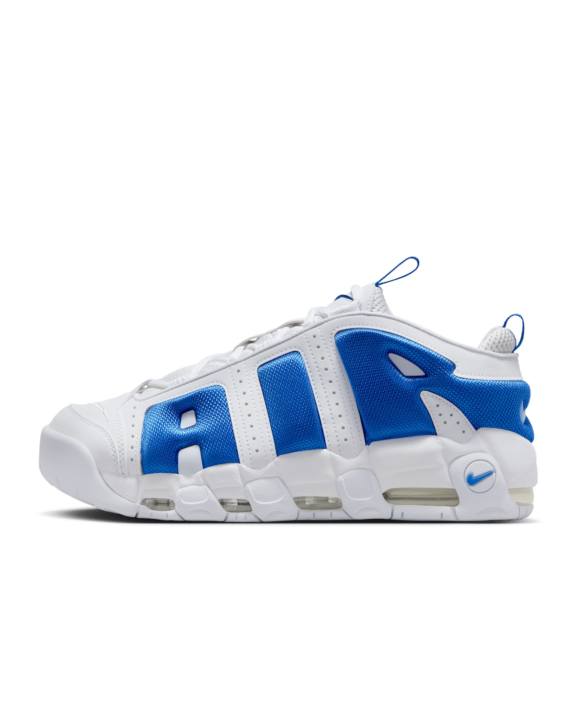 Nike Air More Uptempo Low Men's Shoes - White/Psychic Blue/Hyper Royal