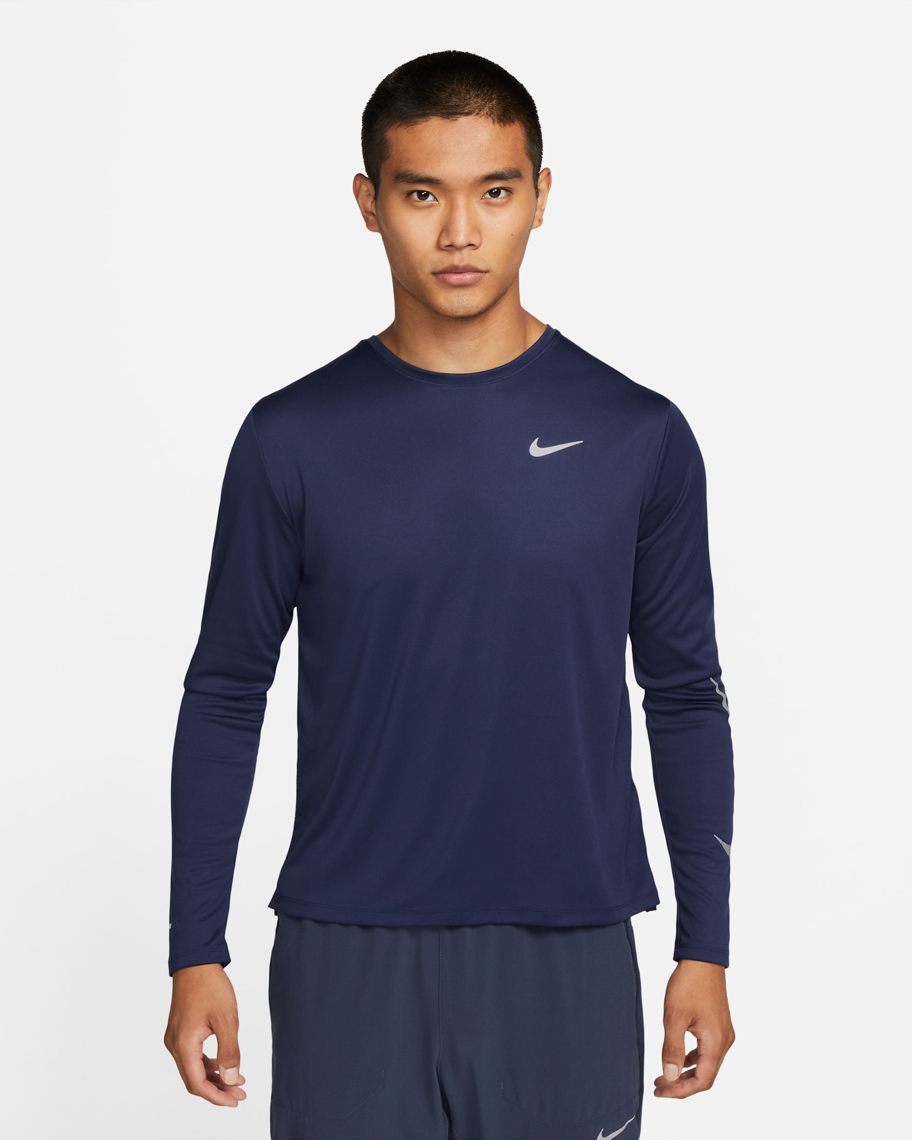 Nike Dri-FIT Miler Run Division Men's Flash Long-Sleeve Running Top - Midnight Navy