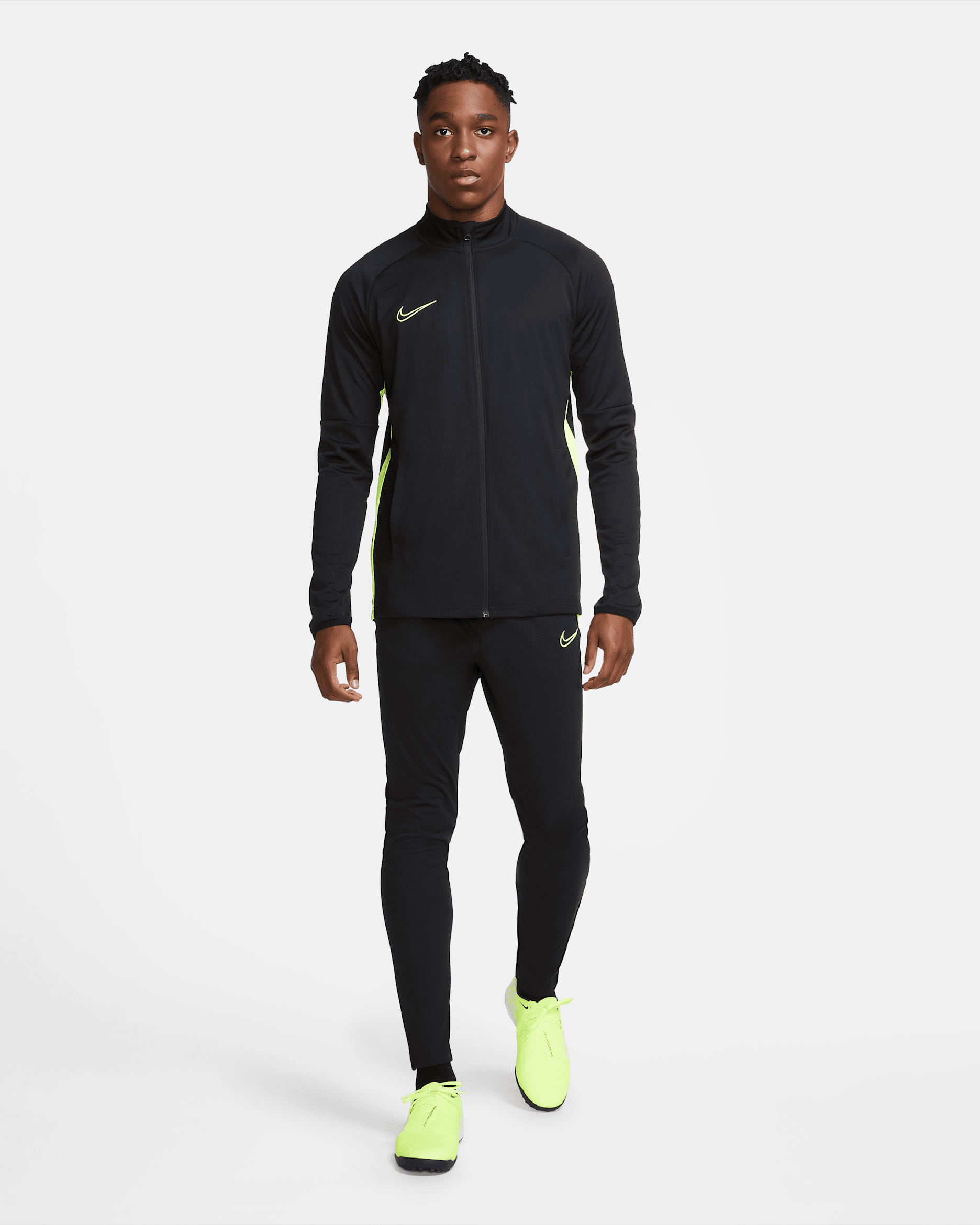 Nike Dri-FIT Academy Men's Football Tracksuit - Black/Volt/Volt