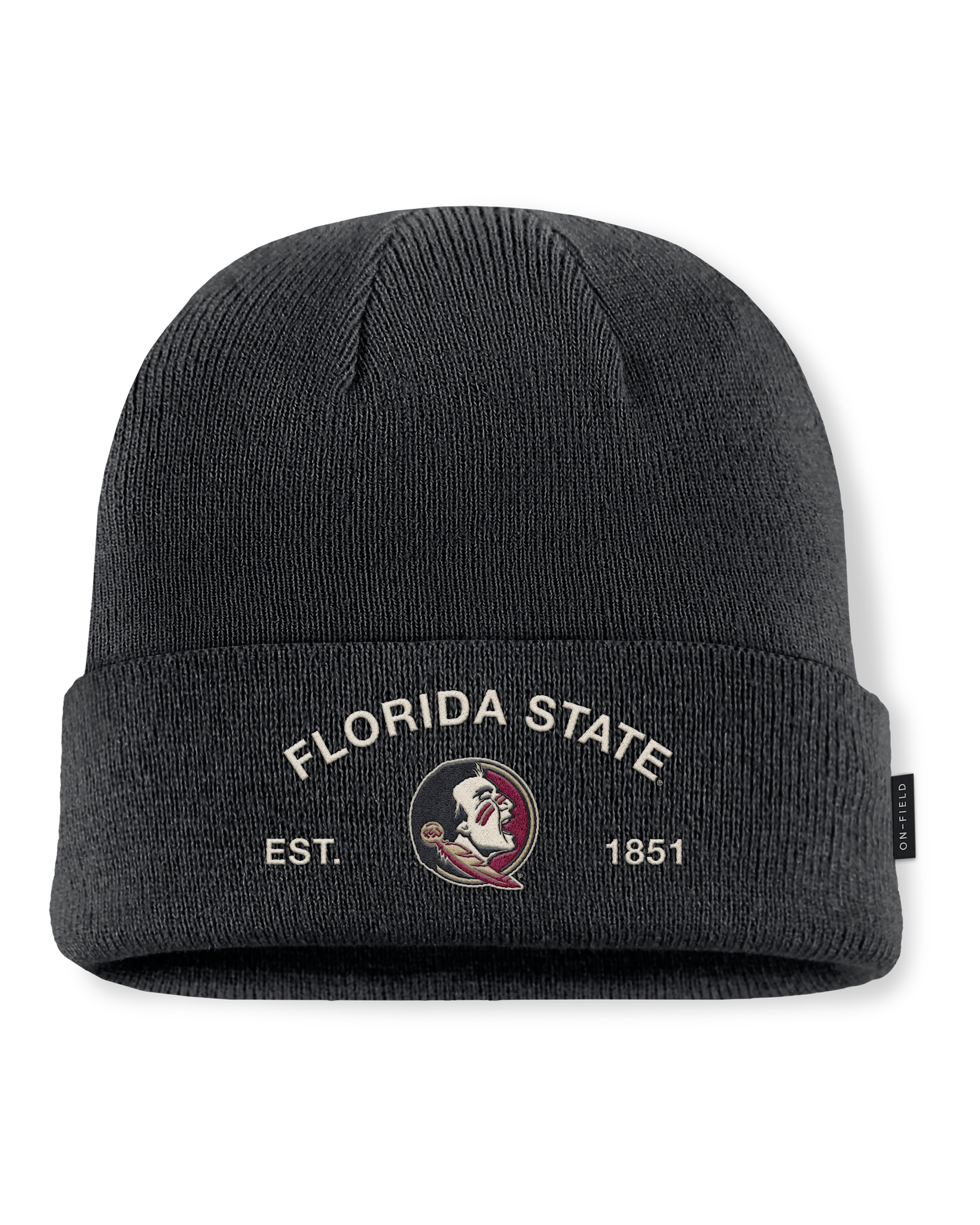 Florida State 2025 Military Appreciation Men's Nike College Cuffed Beanie - Black