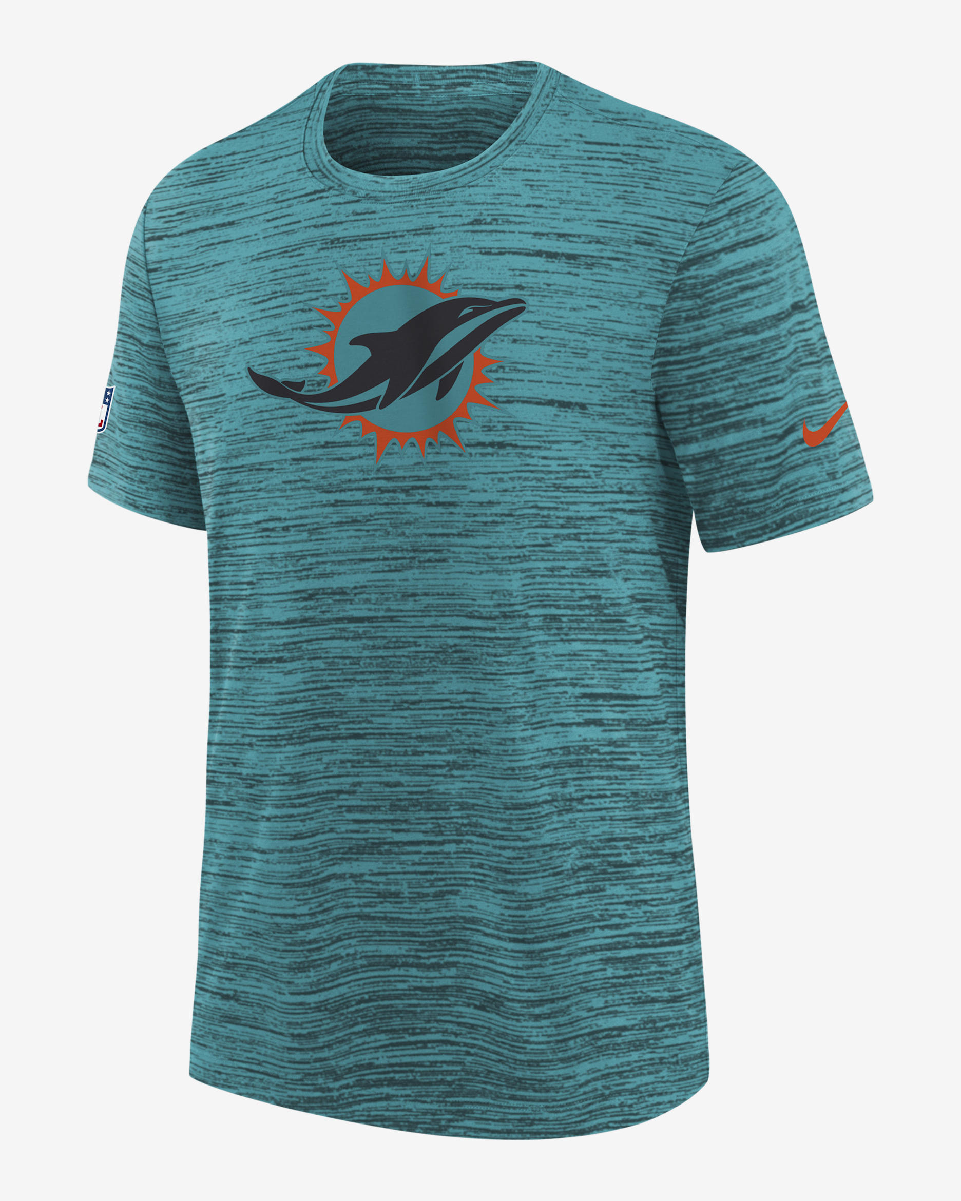 Miami Dolphins Rivalry Sideline Velocity Big Kids' Nike Dri-FIT NFL T-Shirt - Navy