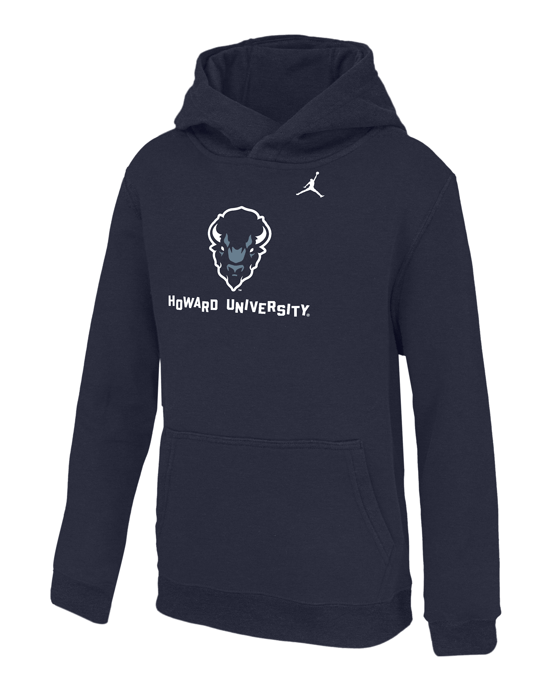 Howard University Club Fleece Big Kids' Nike College Hoodie - Navy