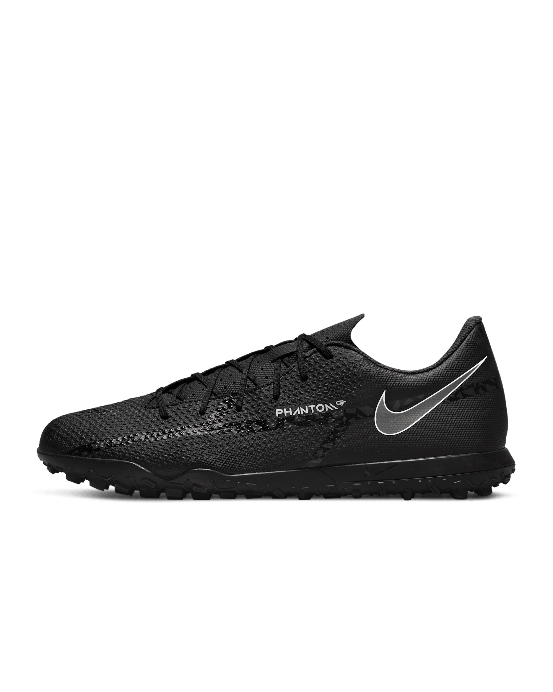 Sapatilhas de futebol para relva Nike Phantom GT2 Club TF - Preto/Carmesim Bright/Branco Summit