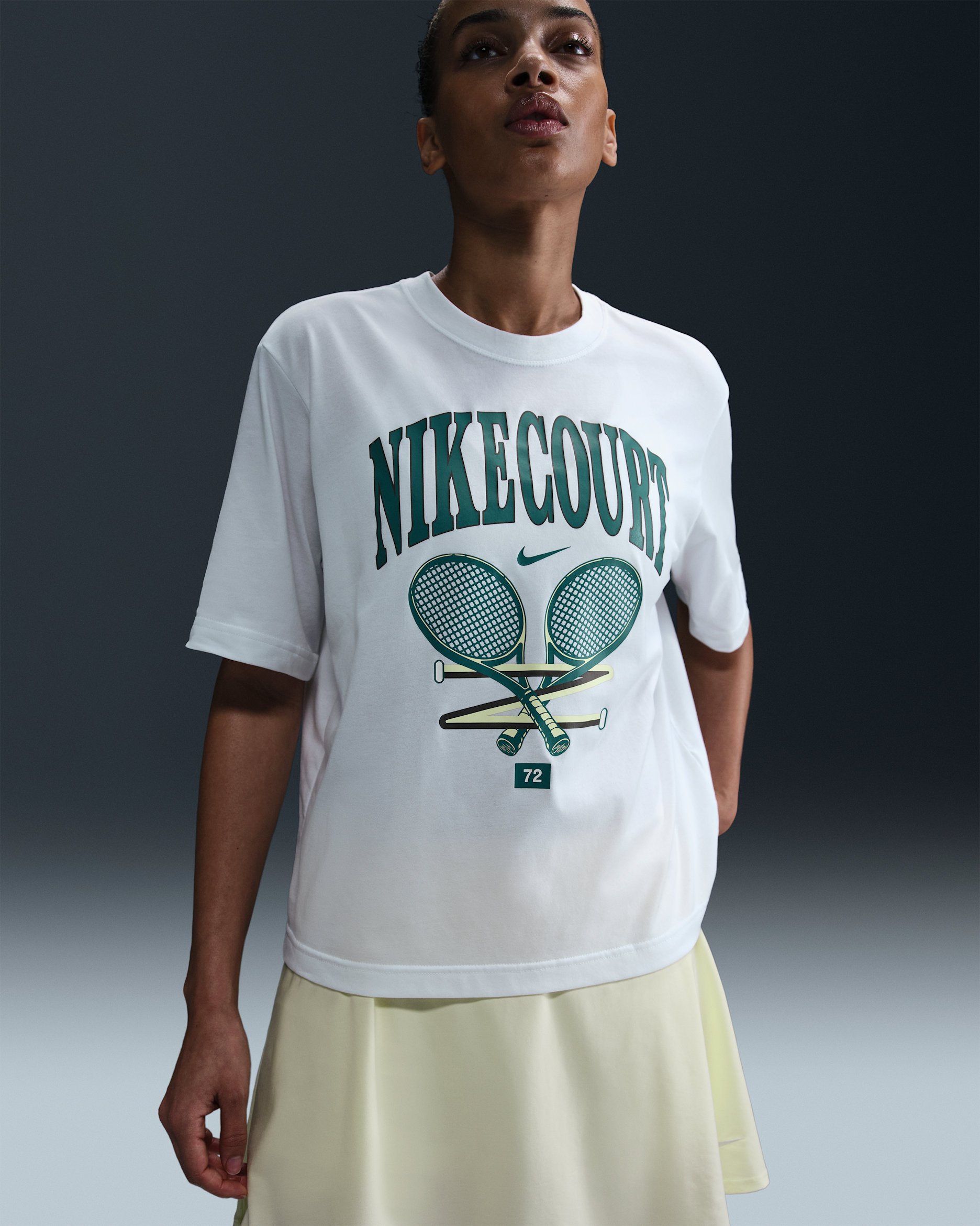 Nike Slam Women's Dri-FIT Short-Sleeve T-Shirt - White