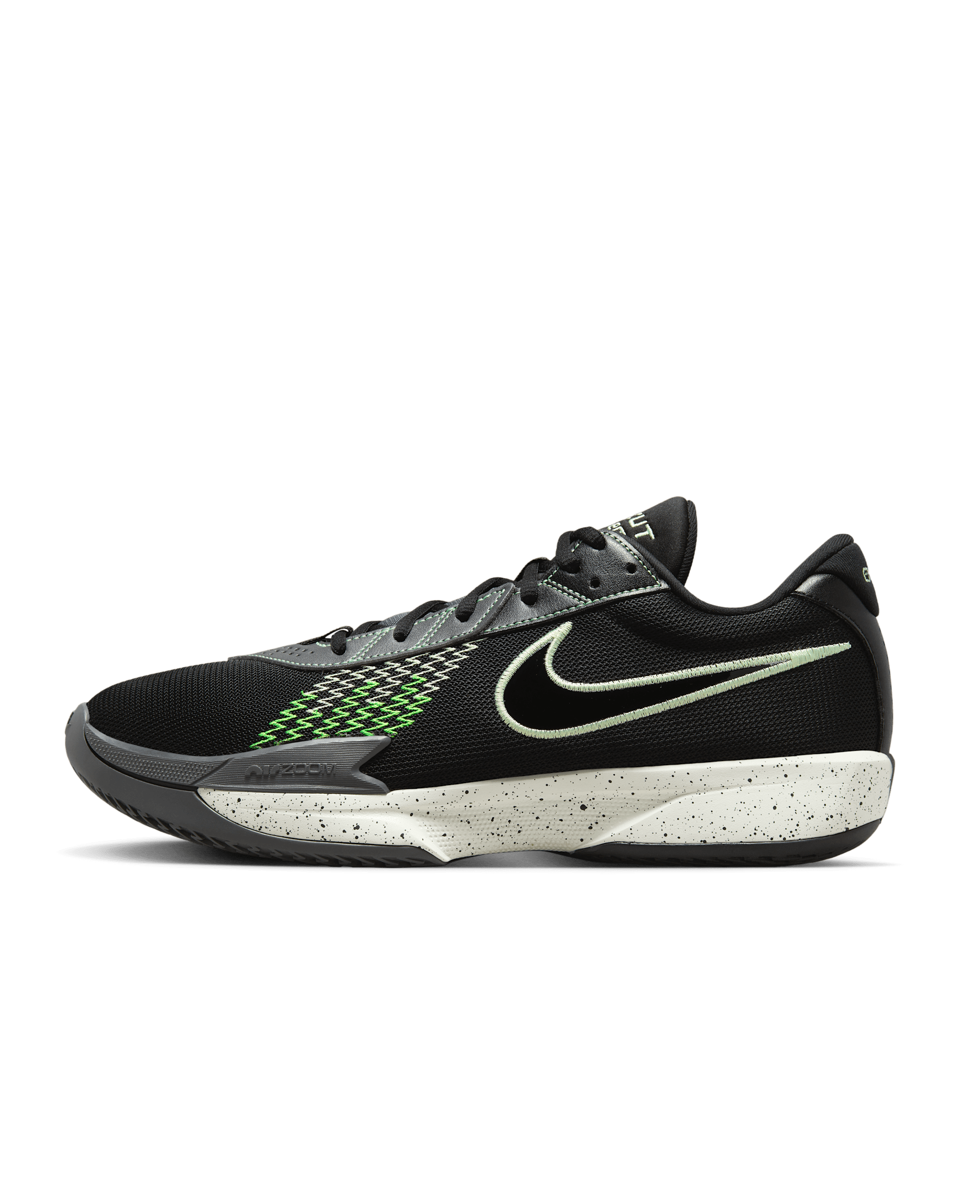 Nike G.T. Cut Academy EP Basketball Shoes - Black/Iron Grey/Green Strike/Barely Volt