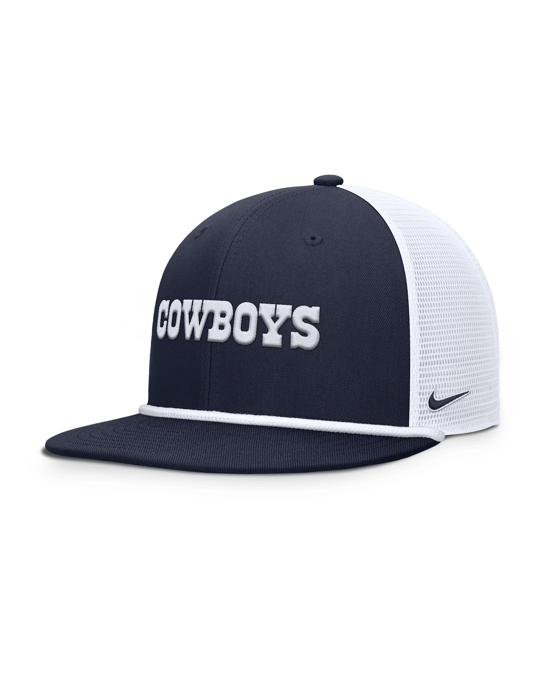 Dallas Cowboys Pro Men's Nike Dri-FIT NFL Trucker Adjustable Hat - Navy