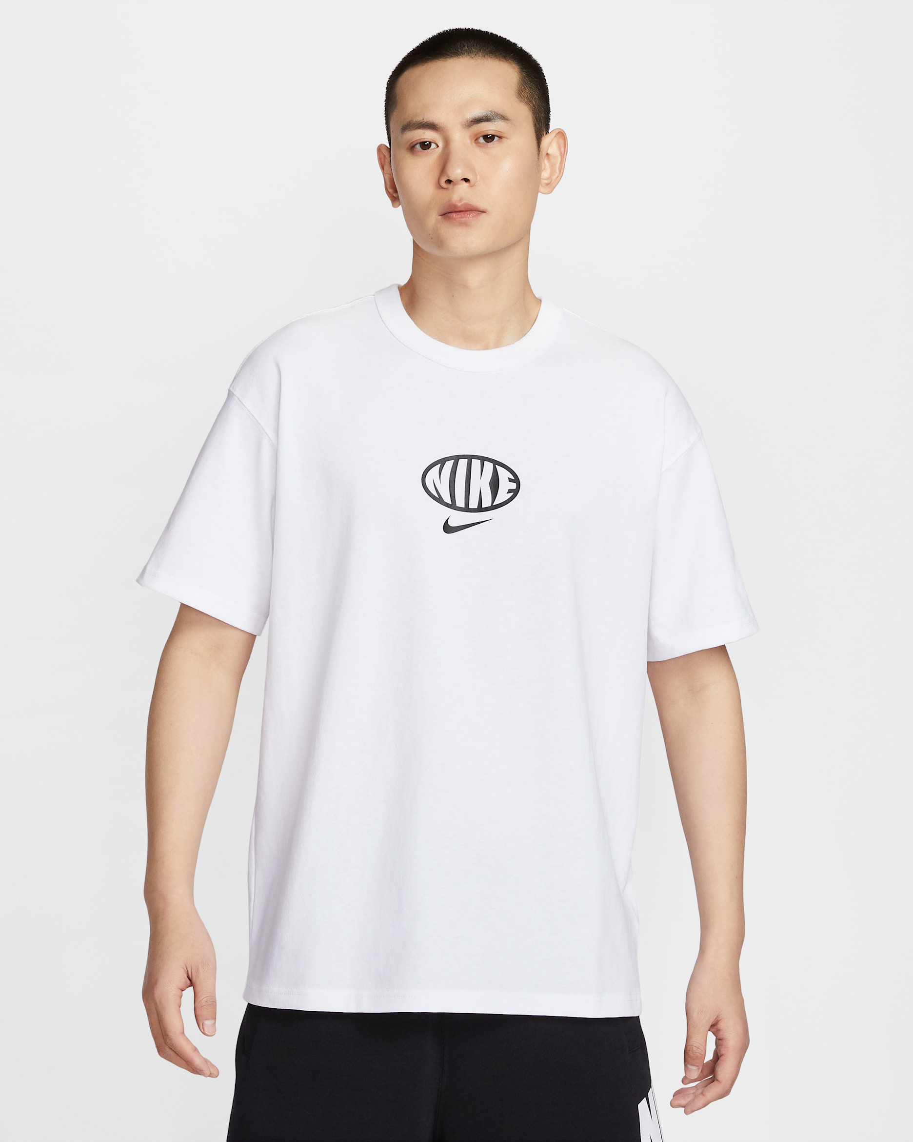 Playera para hombre Nike Sportswear Premium Essentials - Blanco/Negro/Blanco