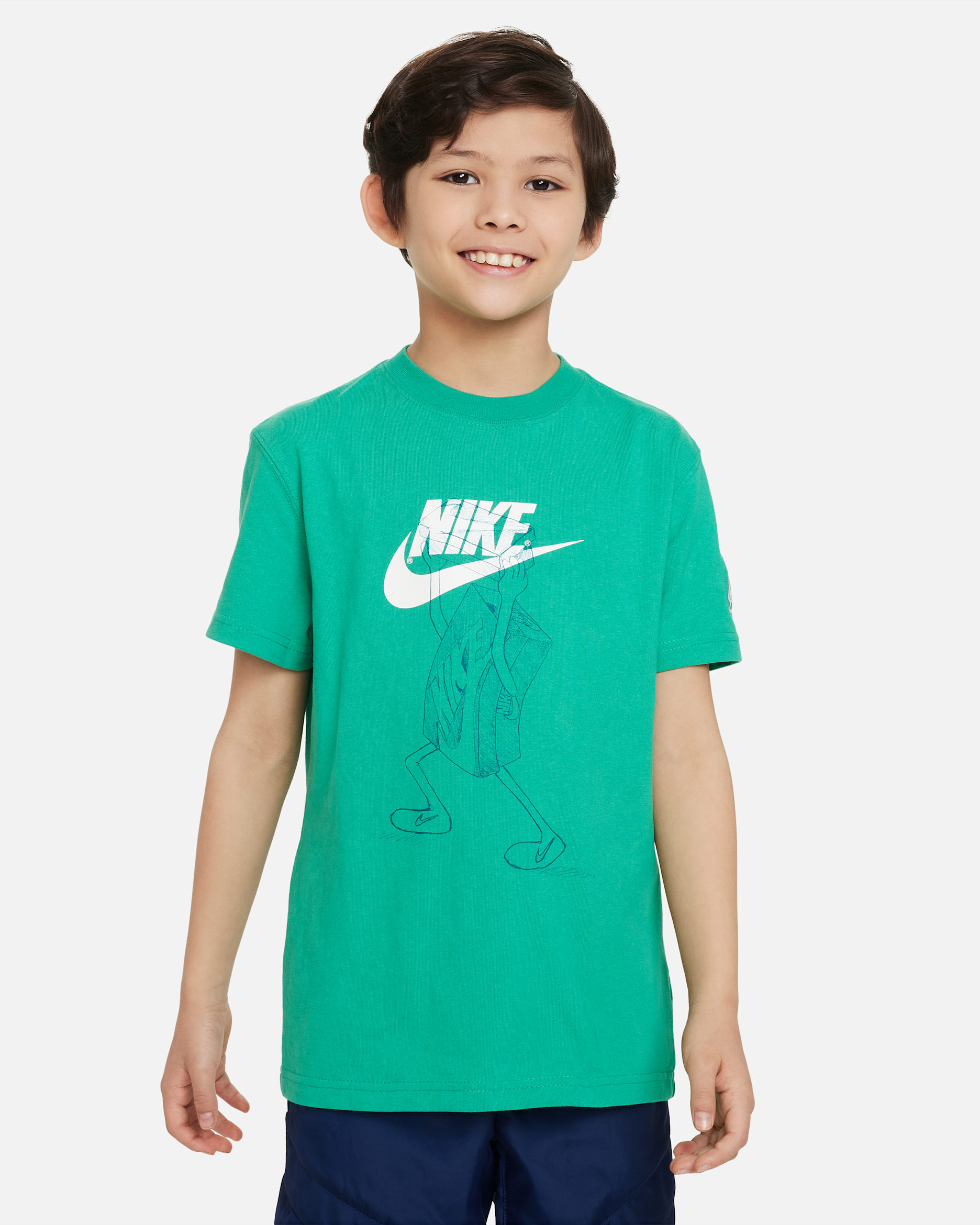 Nike Sportswear 大童 T 恤 - Stadium Green
