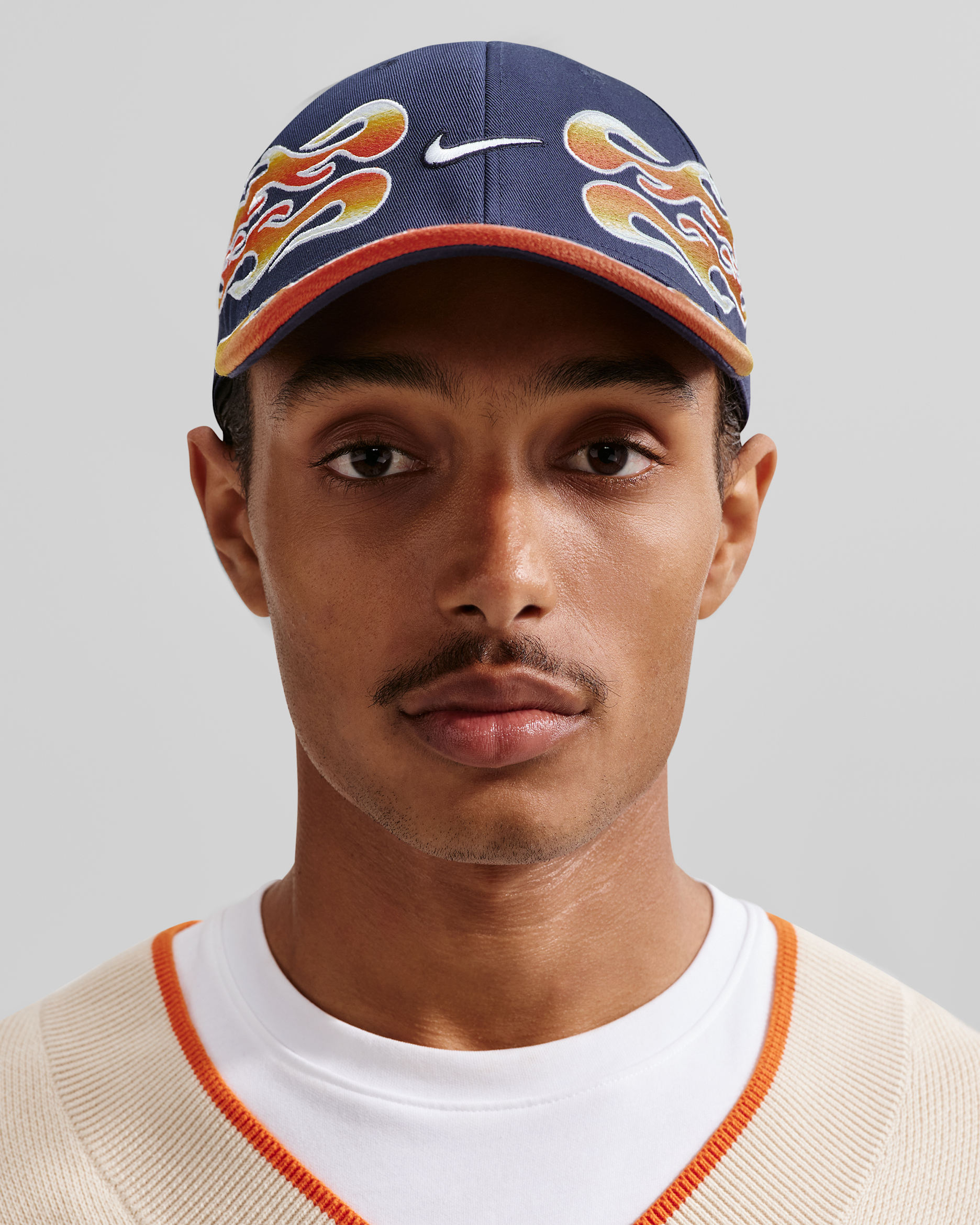 Nike Club Structured OG Flame Cap - Midnight Navy