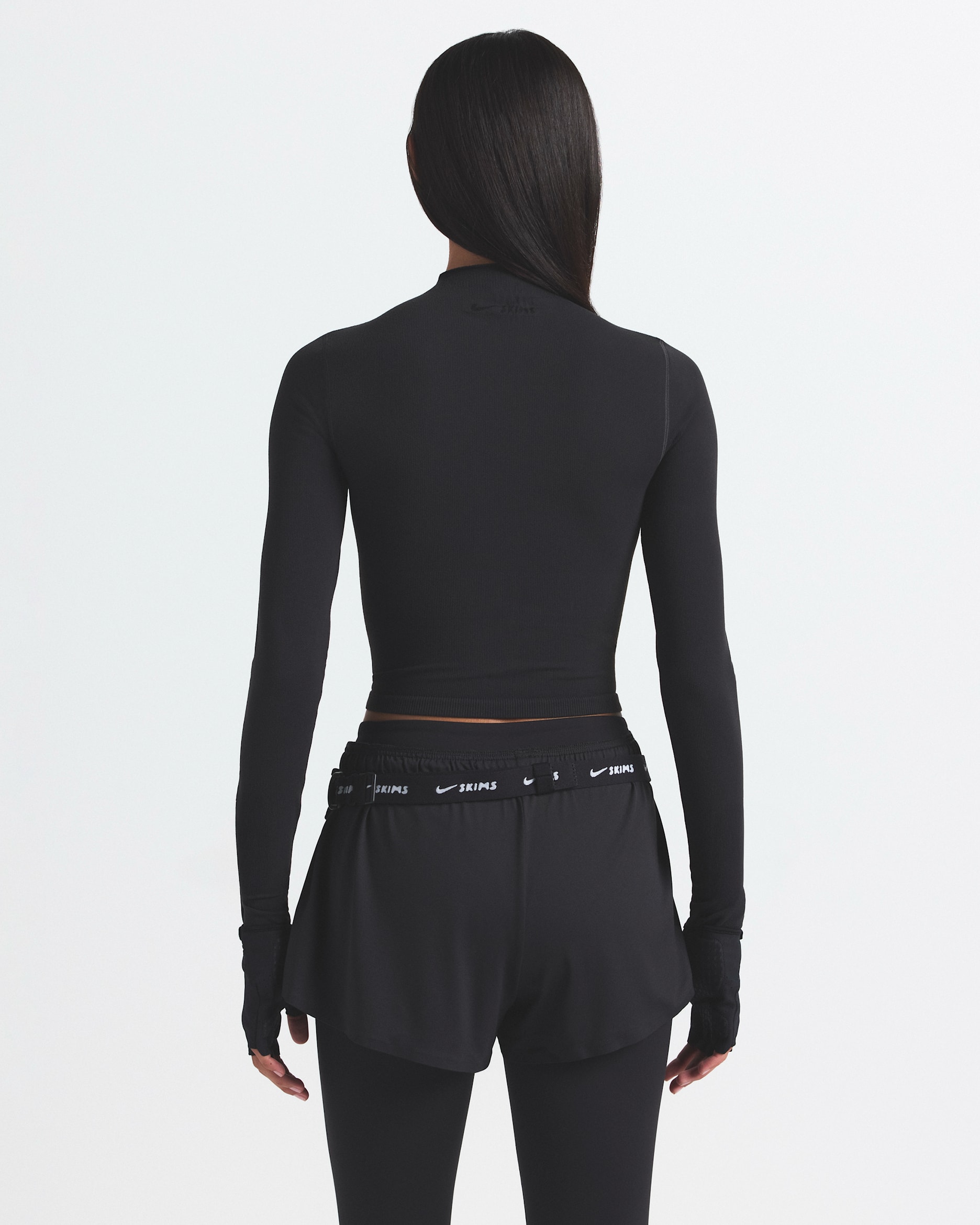 NikeSKIMS Vintage Seamless Women's Mock-Neck Crop Top